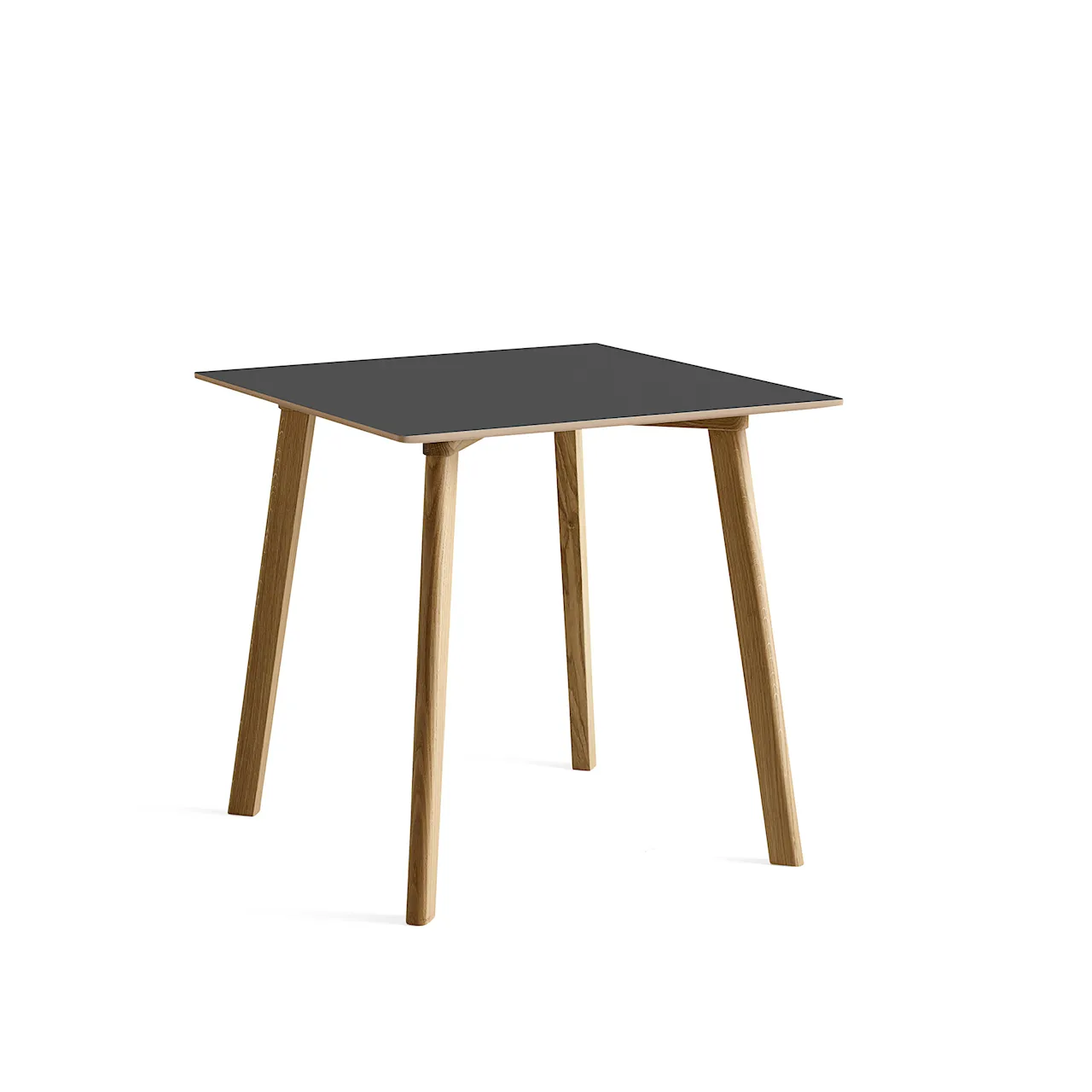 CPH Deux 210 2.0 Table Stone Grey Lacquered Beech Frame L75 X W75 X H73 Stone Grey Top Stone Grey Lacquered Beech Edge