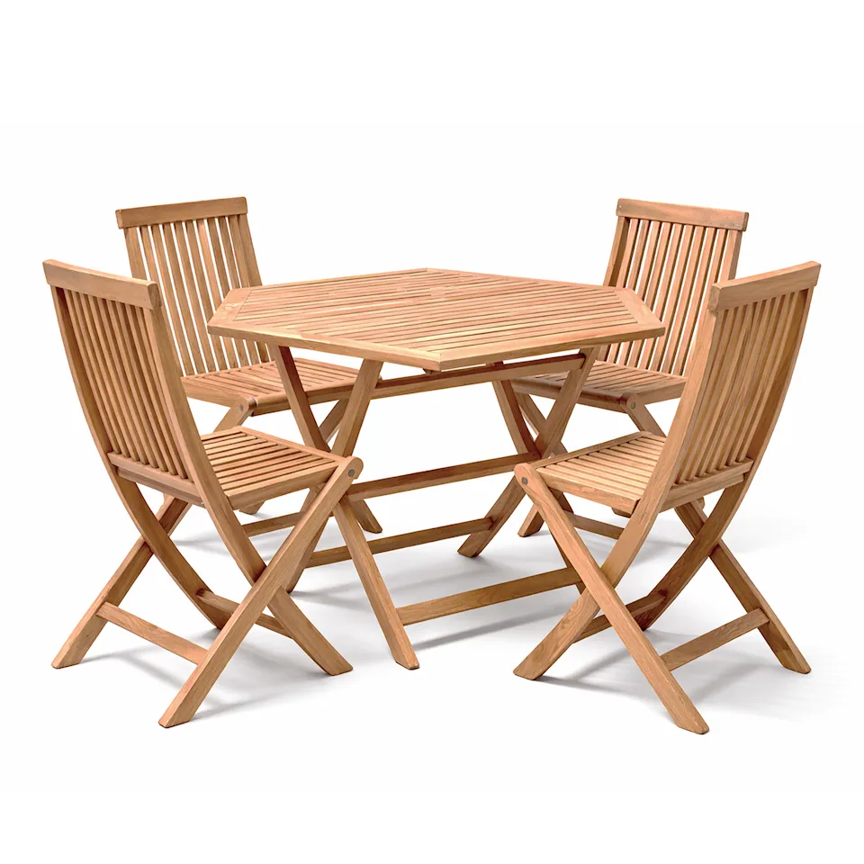 Viken dining set with dining table & 4 chairs