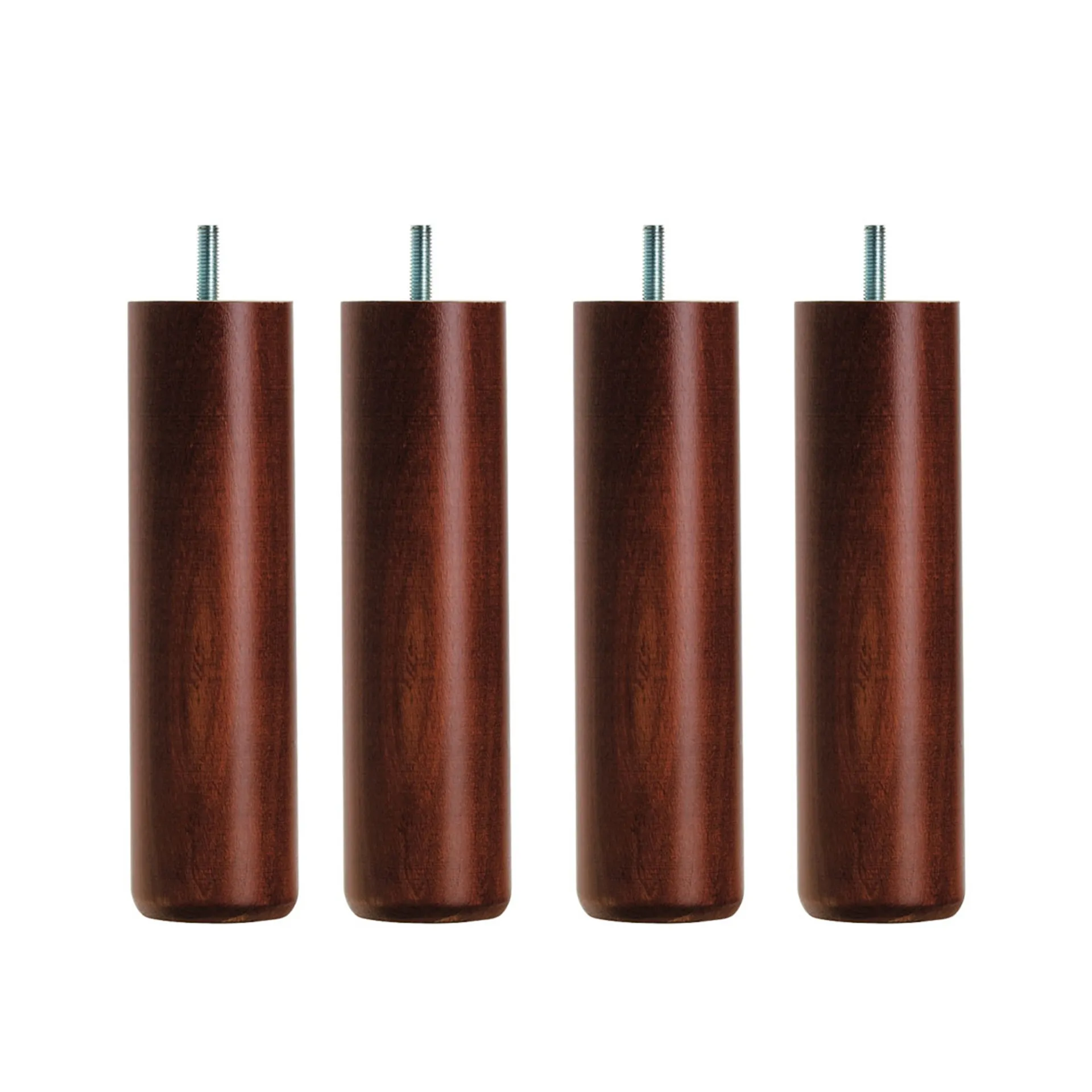 DUX Bed legs Round Mahogany 4-pack - DUX - NO GA