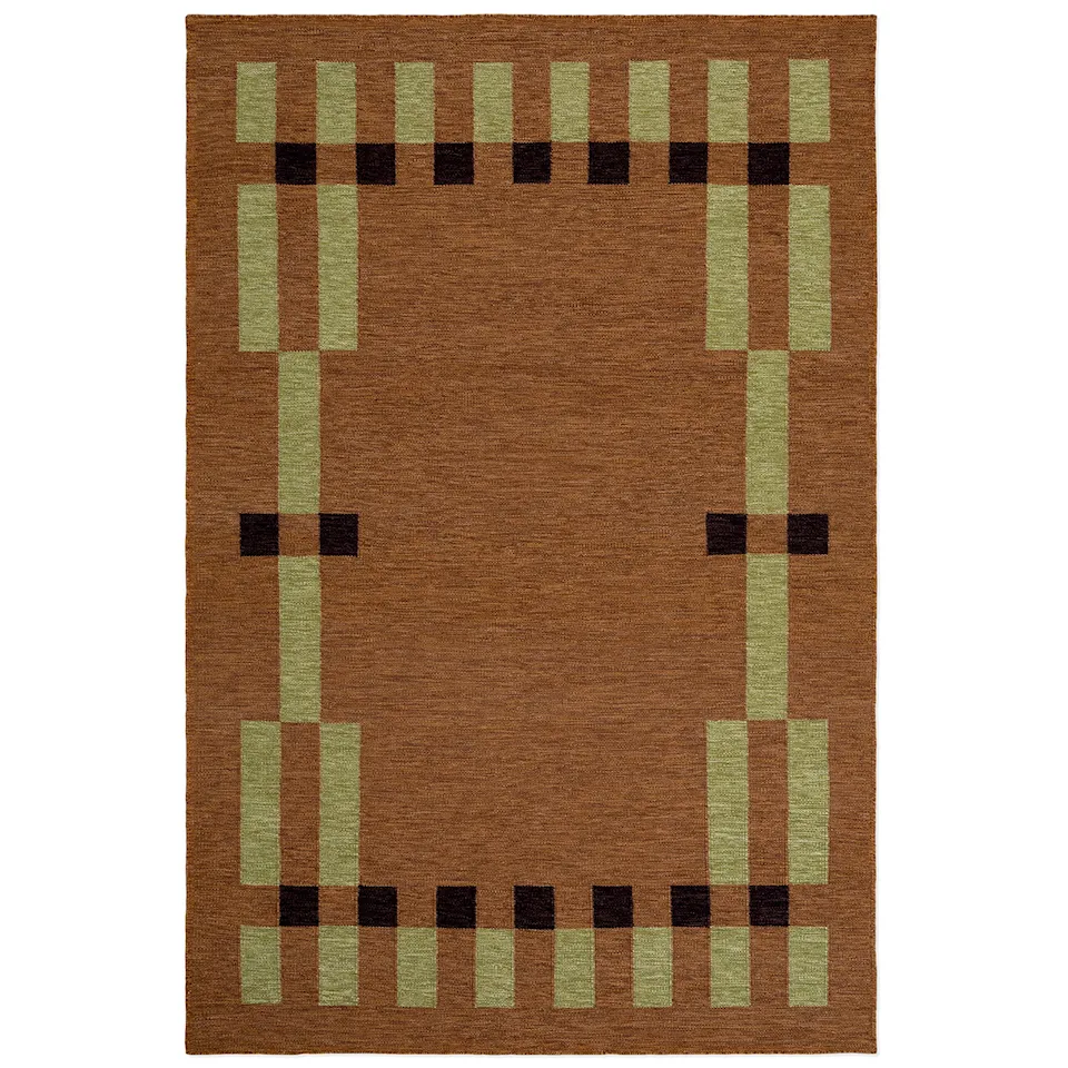 Tradition 02 Brown wool rug