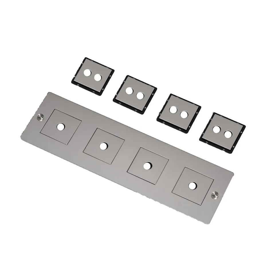 4G Wall Plate Horizontal With Infills