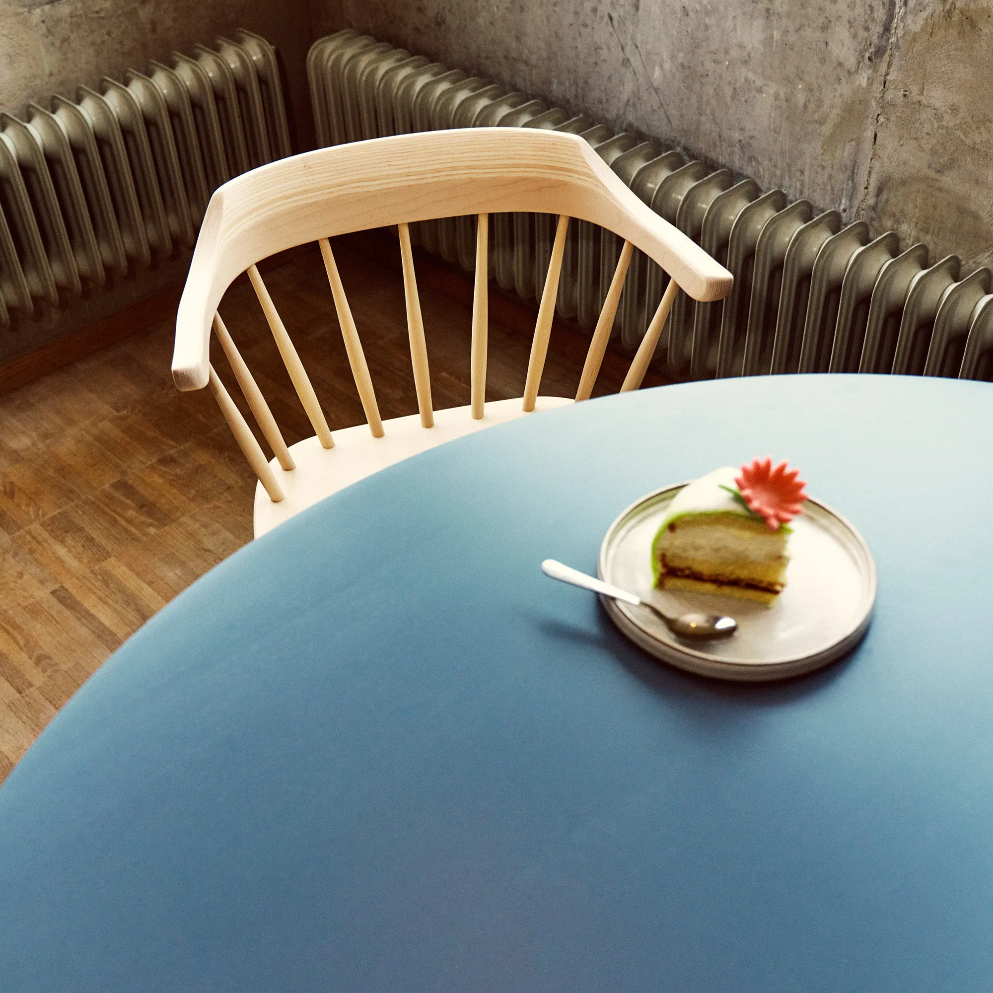 Carl dining table Ø115 cm with extension leaf - 5