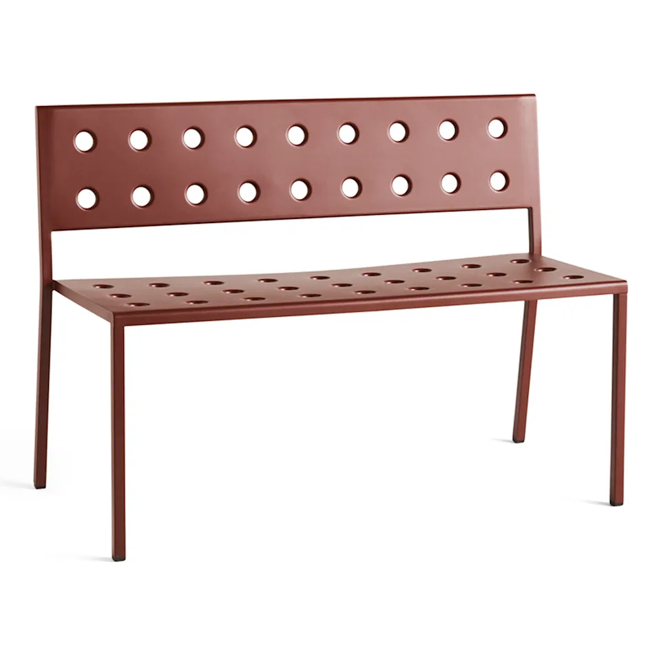 Balcony Dining Bench L114xW52xH79 - Iron Red