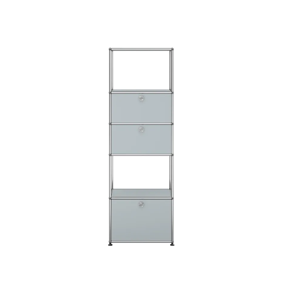 USM Haller 80 Shelving, USM Matte Silver