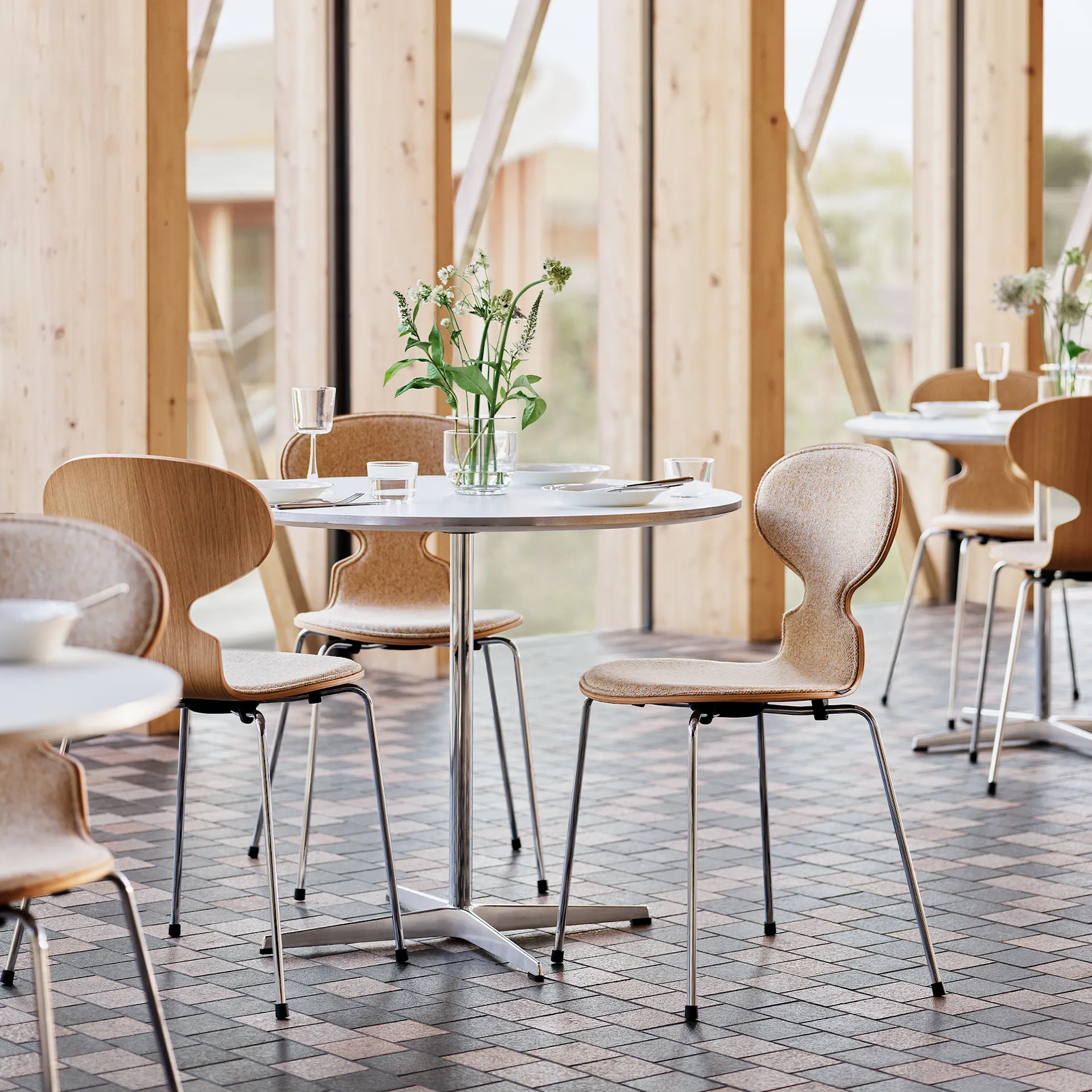 3100 Ant 4 Legs Wood veneer - Fritz Hansen - Arne Jacobsen - NO GA