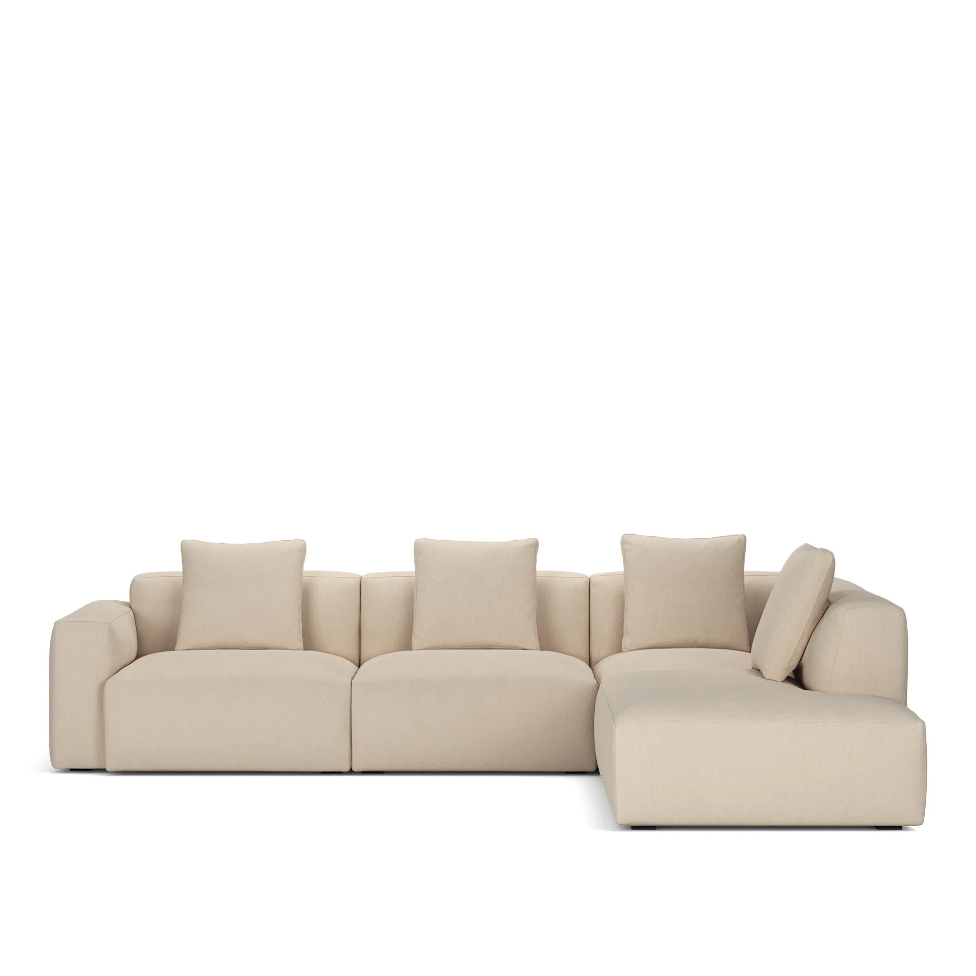 Brick 4-Seater Corner Open End Right - 10