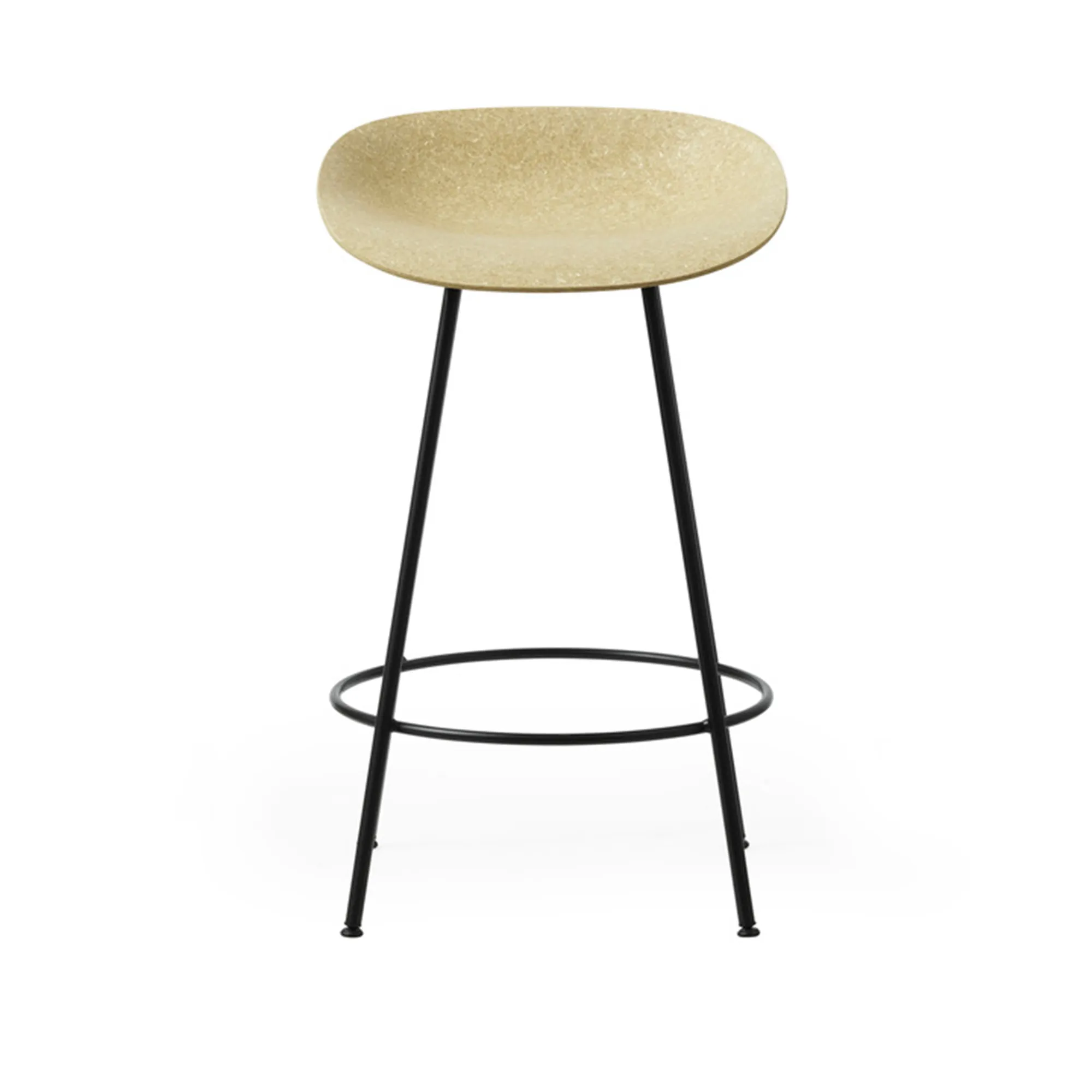 Mat Barstool 65 cm Black Steel - 1