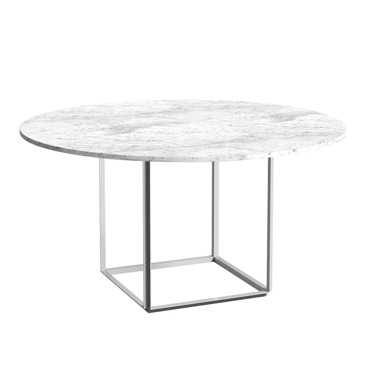 Florence Dining Table Ø 145 cm - Naturligt Oljad Ek/Svart