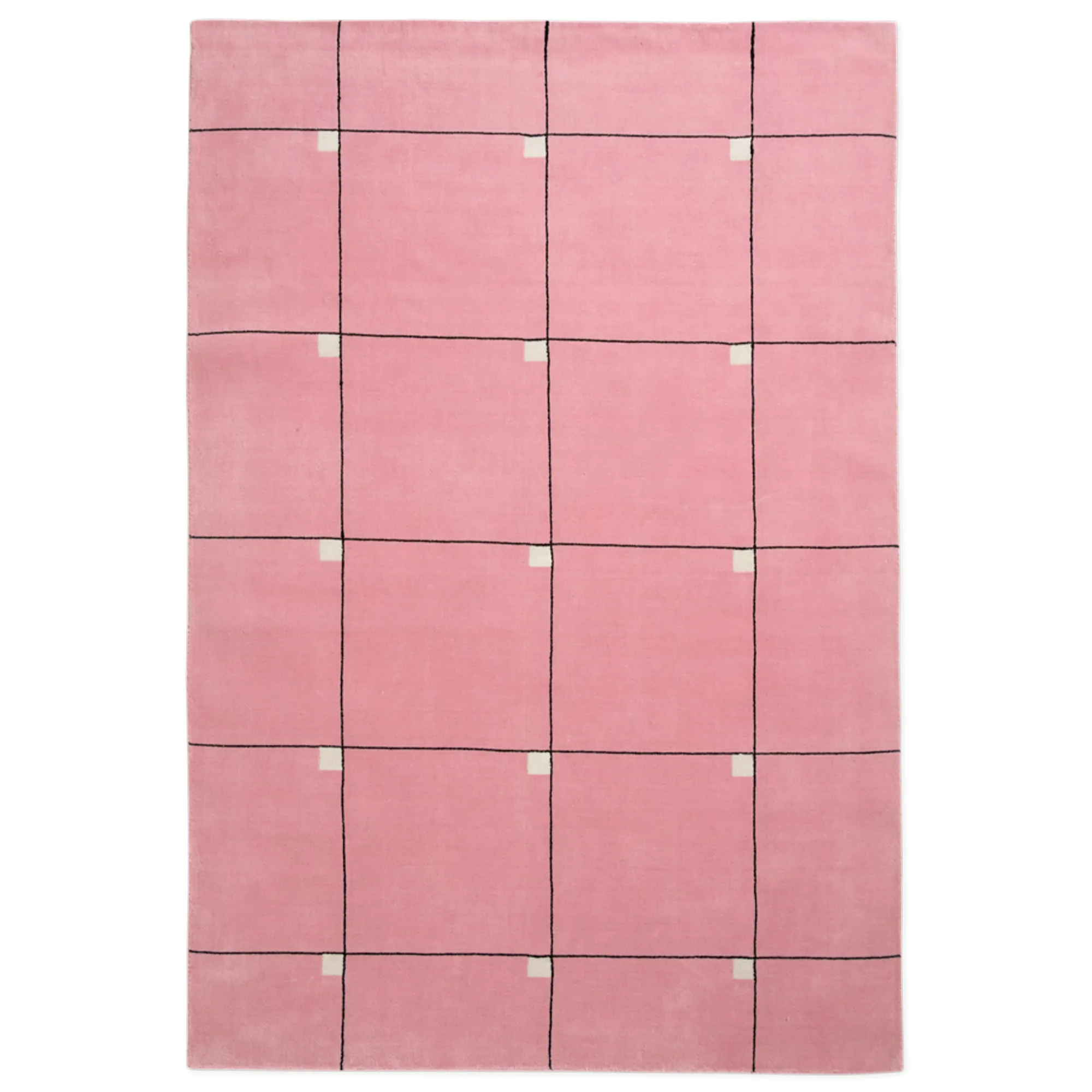 Modern Pink uldtæppe - 1