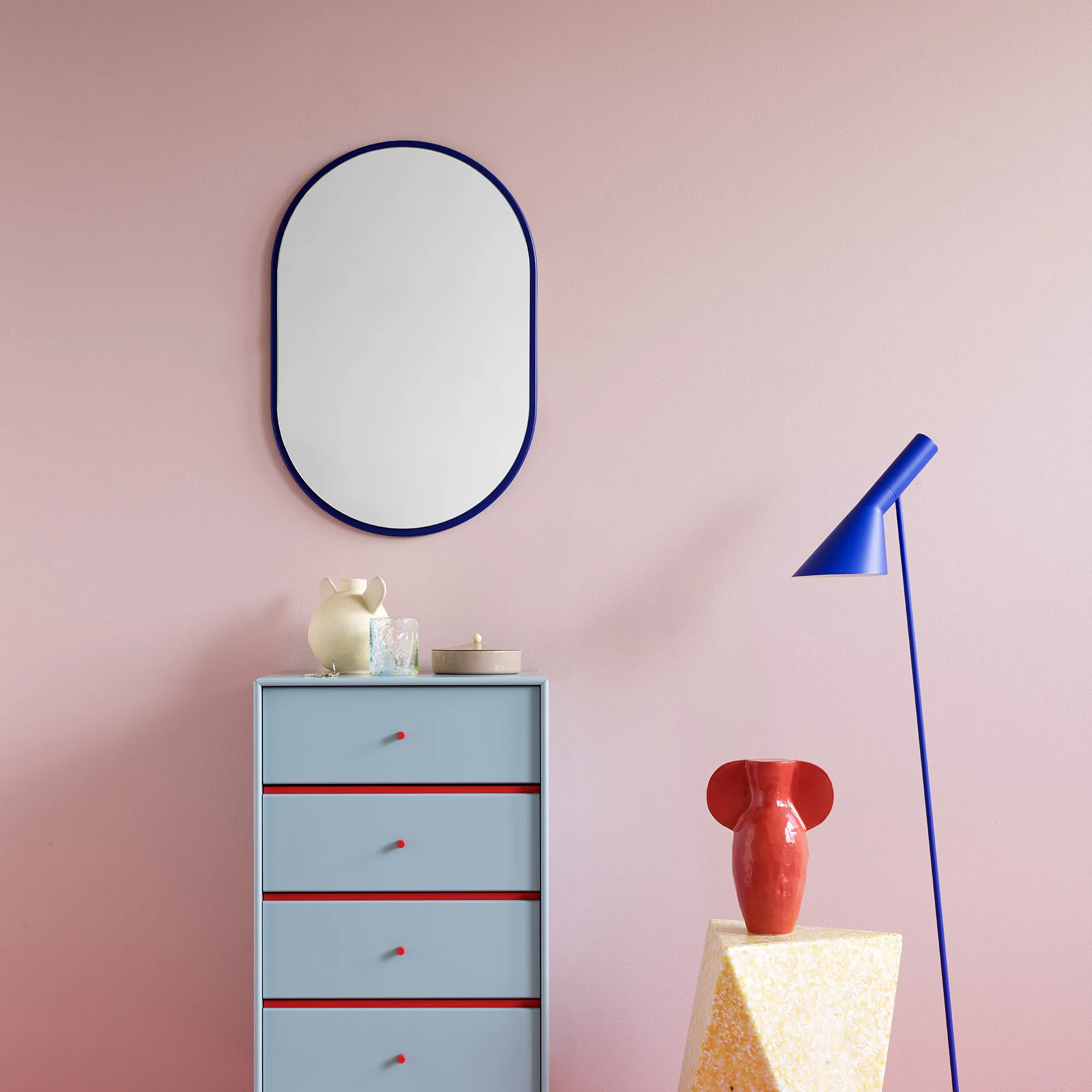 Look Oval Mirror - Suspension Rail - 9