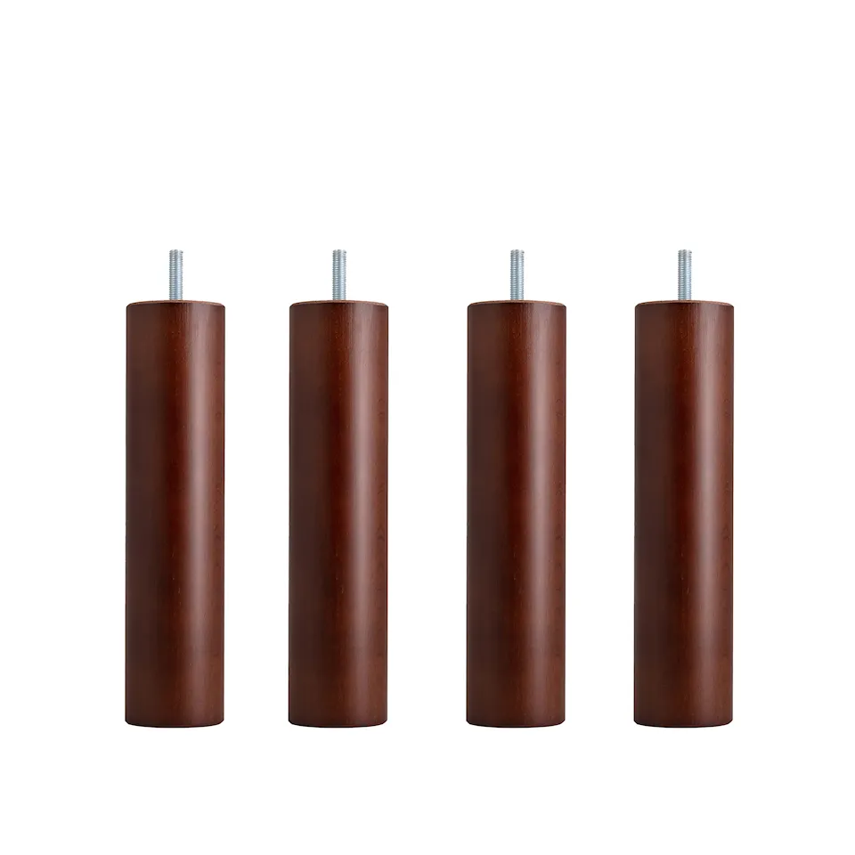 Dux SC bedpoten rond mahoniehout 4-pack