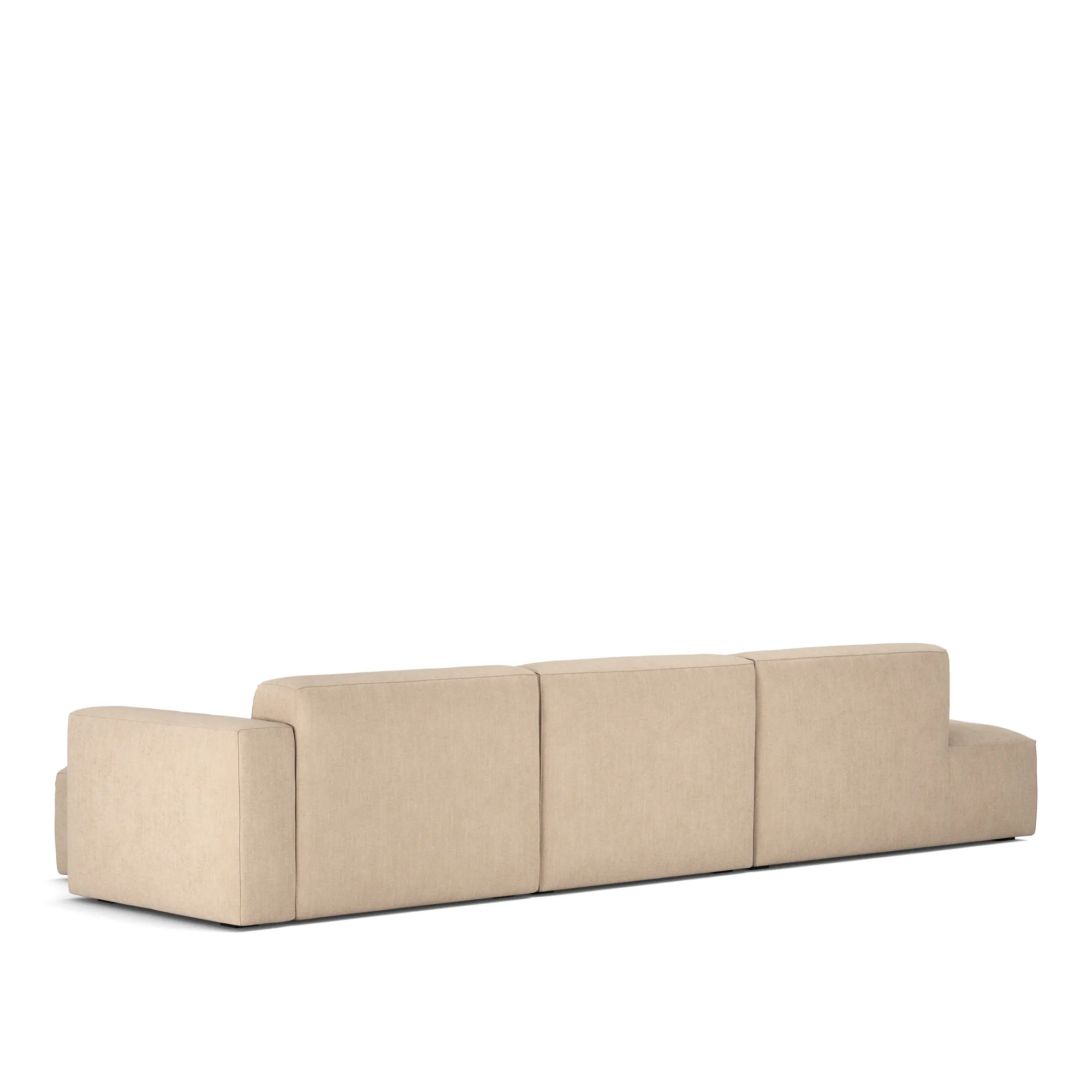 Brick 3-Seater Chaise Lounge Open End Left - 7