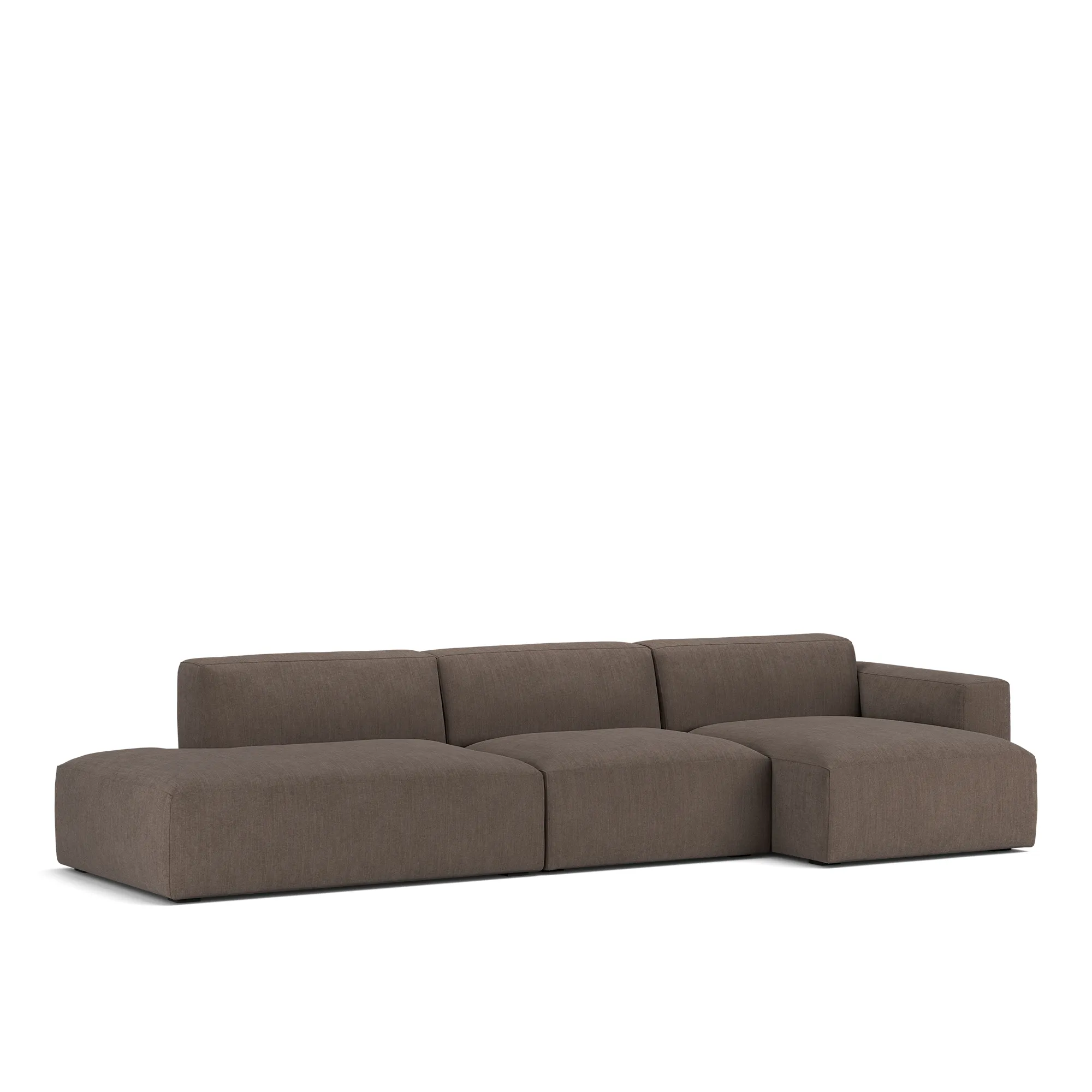 Brick 3-Seater Chaise Lounge Open End Left - 2