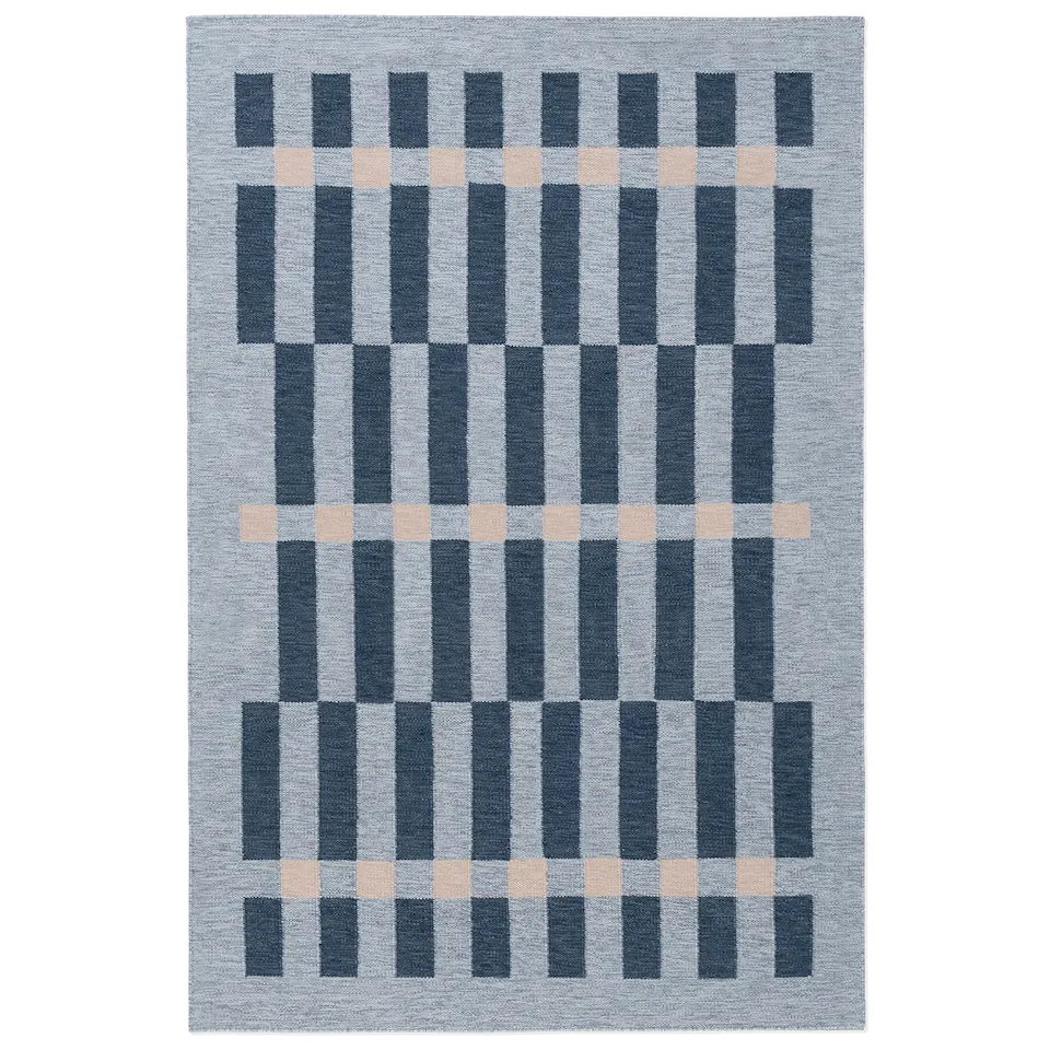 Tradition 01 Blue wool rug