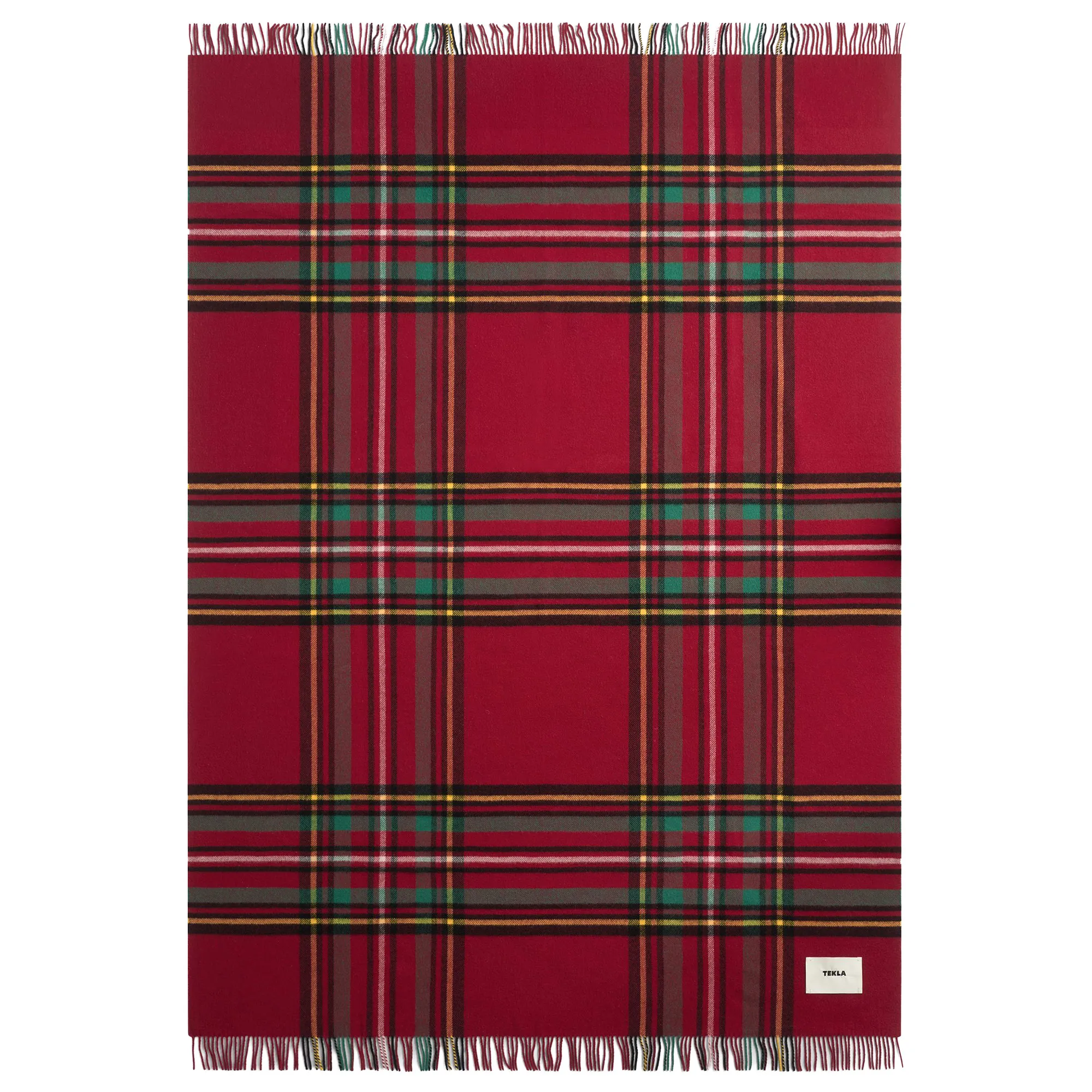Red Plaid lamswollen plaid - 5