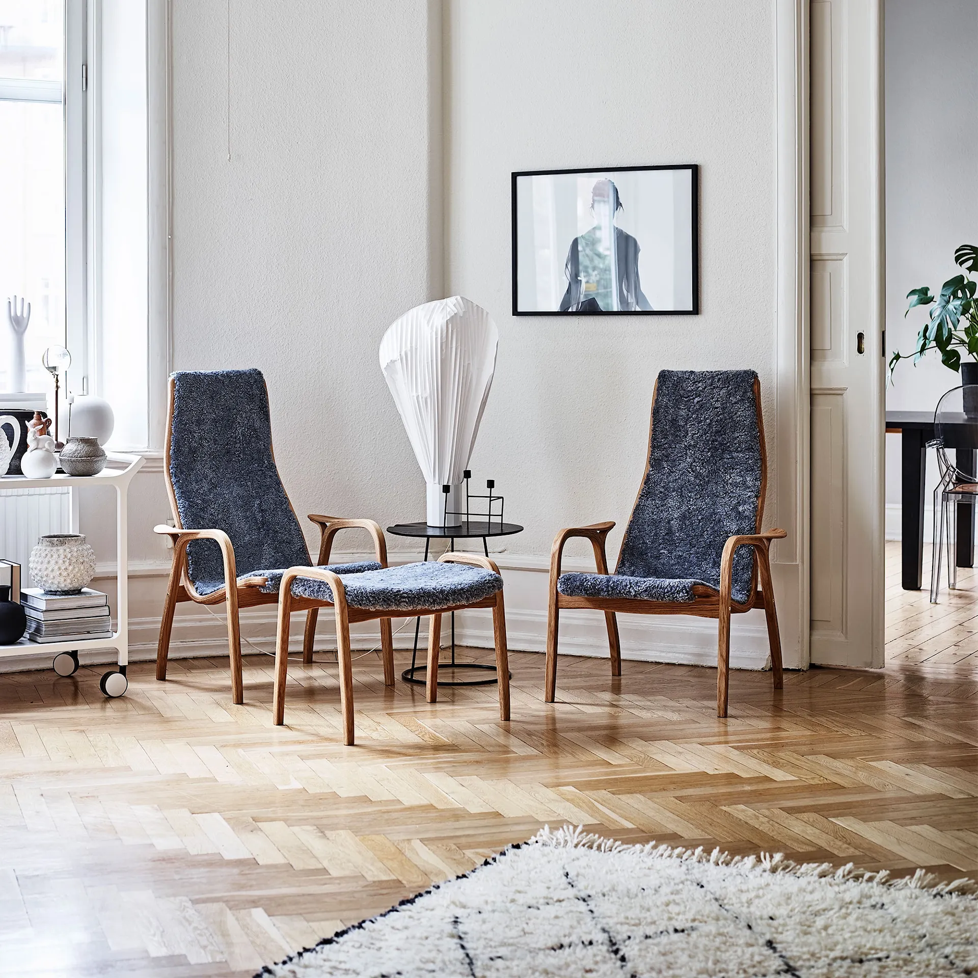 Lamino Armchair & Stool Oiled Oak - Swedese - Yngve Ekström - NO GA