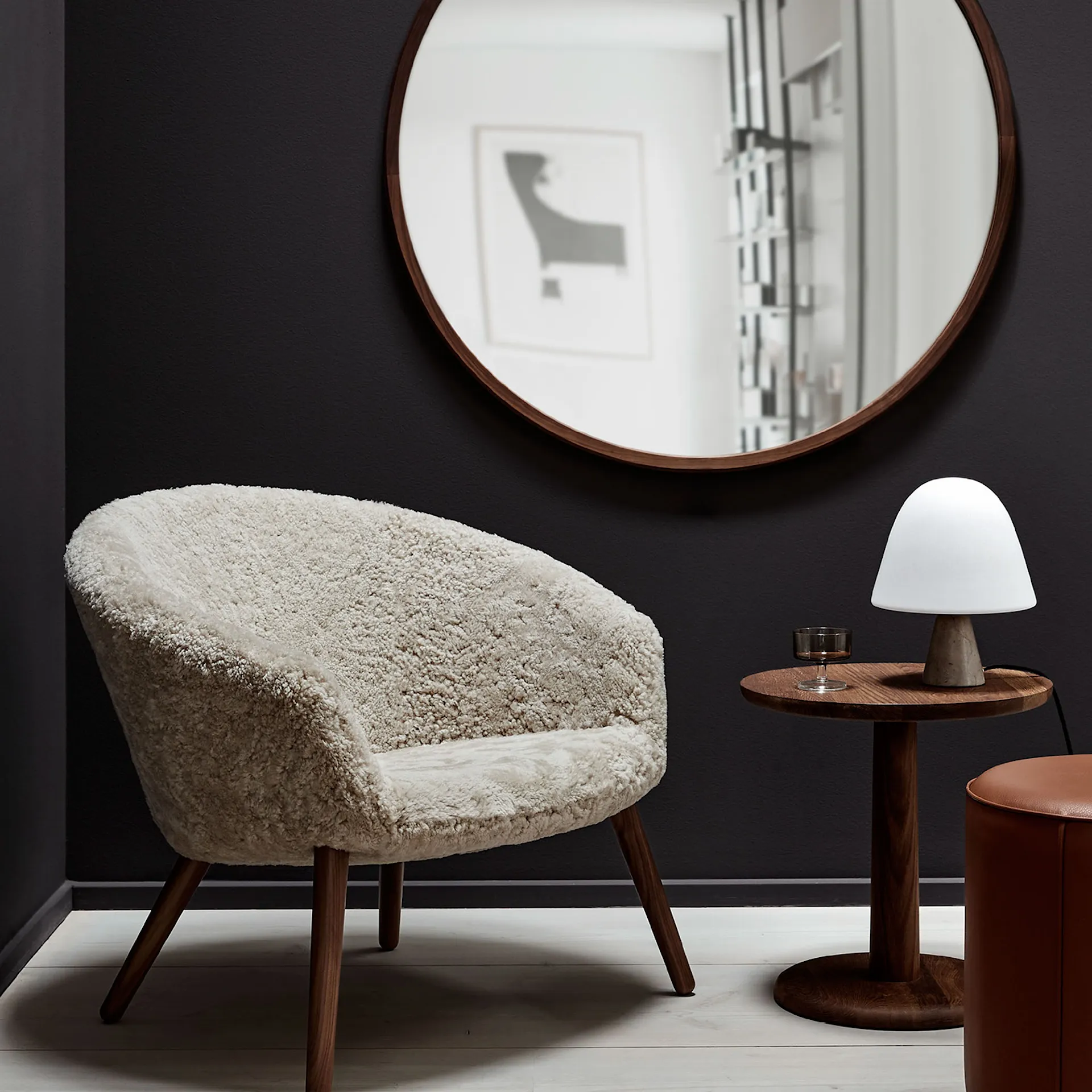 Ditzel Lounge Chair - Sheepskin - Fredericia Furniture - NO GA