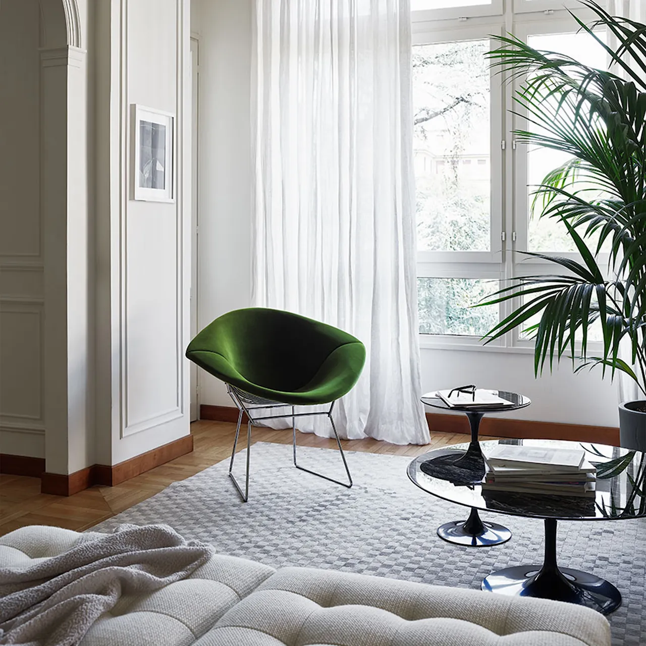 Bertoia Diamond fauteuil