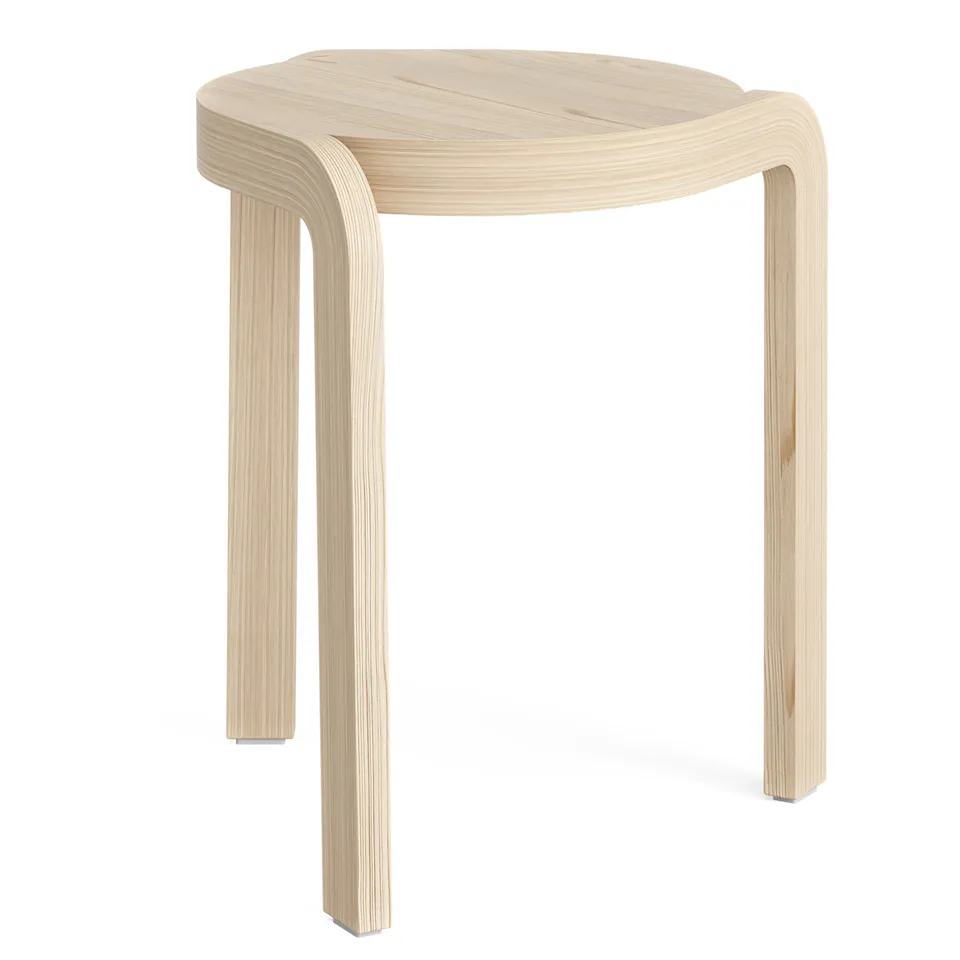 Spin stool stackable