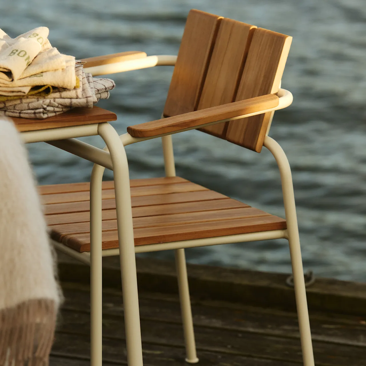 Kallio Outdoor Dining Table Small Ivory