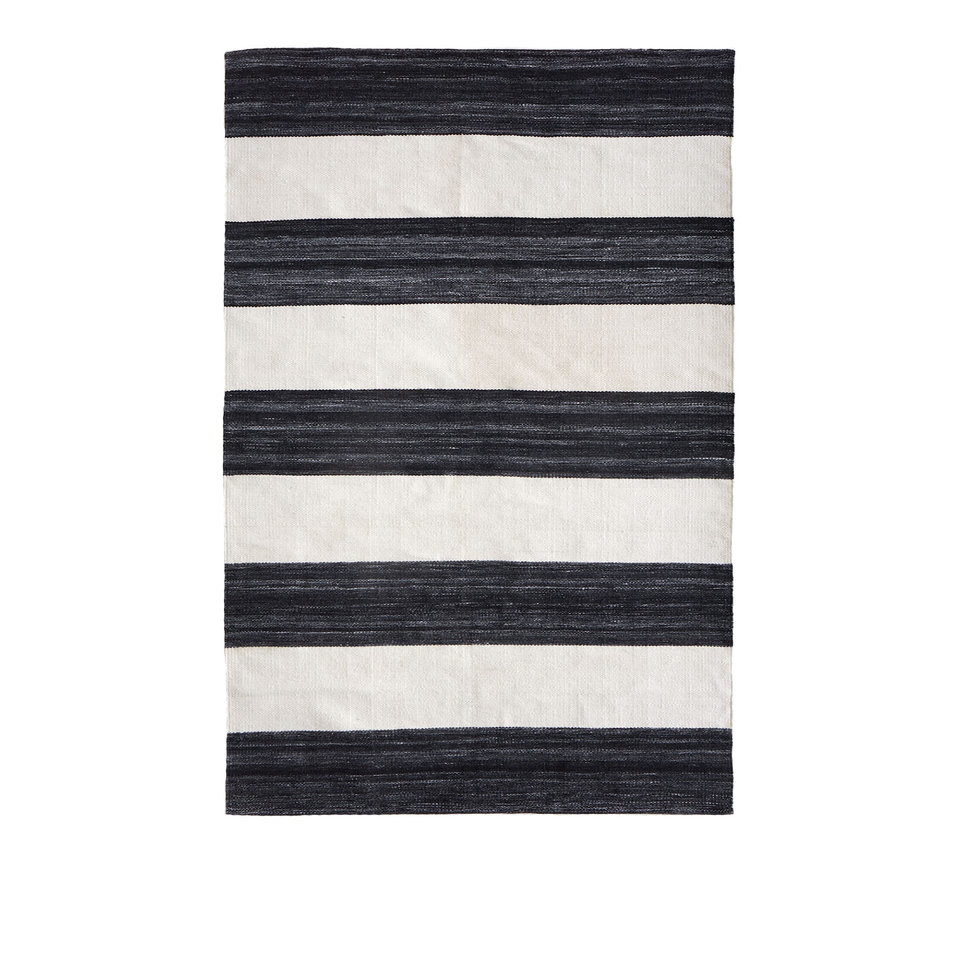 Outdoor Stripe Teppe - Black/White - Nordiska Galleriet Rugs - NO GA