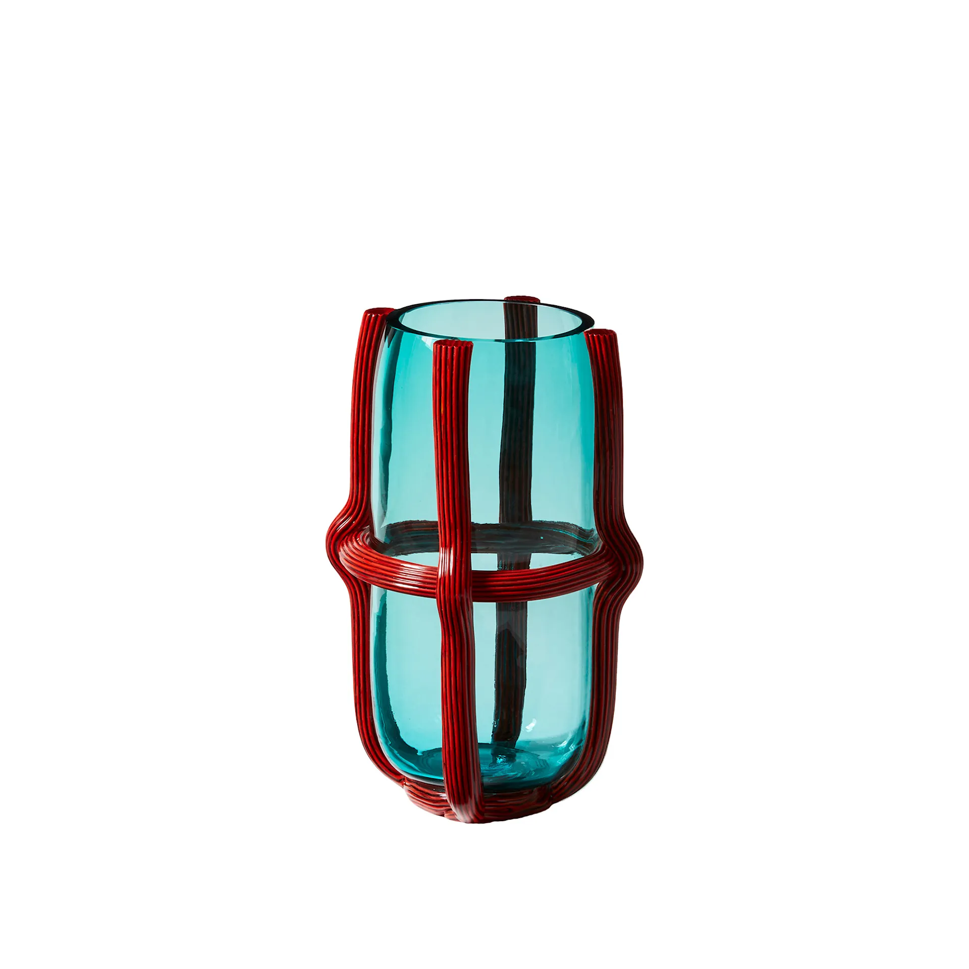 Sestiere Vase - Sea Teal/Carrot Red - Cassina - Patricia Urquiola - NO GA