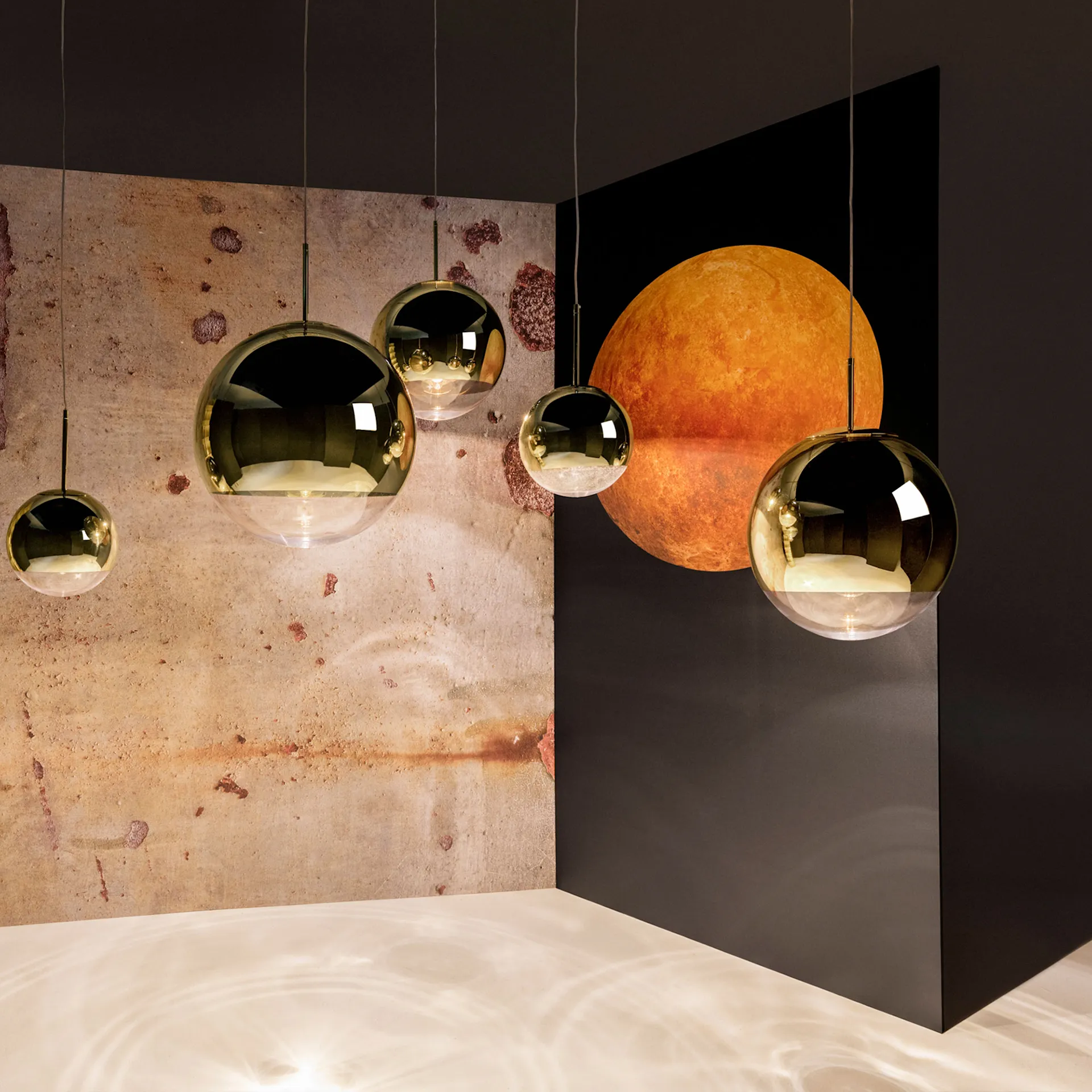 Mirror Ball 50 cm Pendant, Guld - Tom Dixon - NO GA