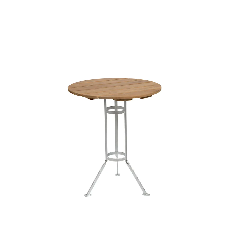 Bryggeri Three Foot Table - Teak/ Steel