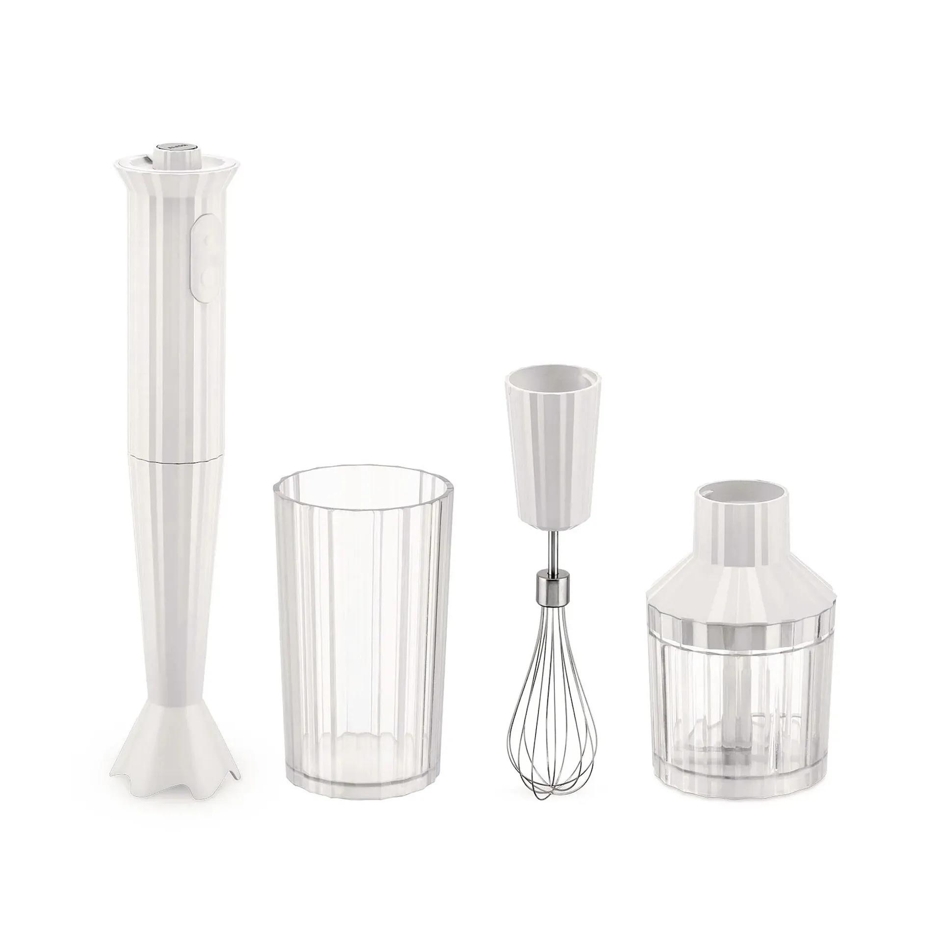 Plissé Hand blender set - White - Alessi - NO GA