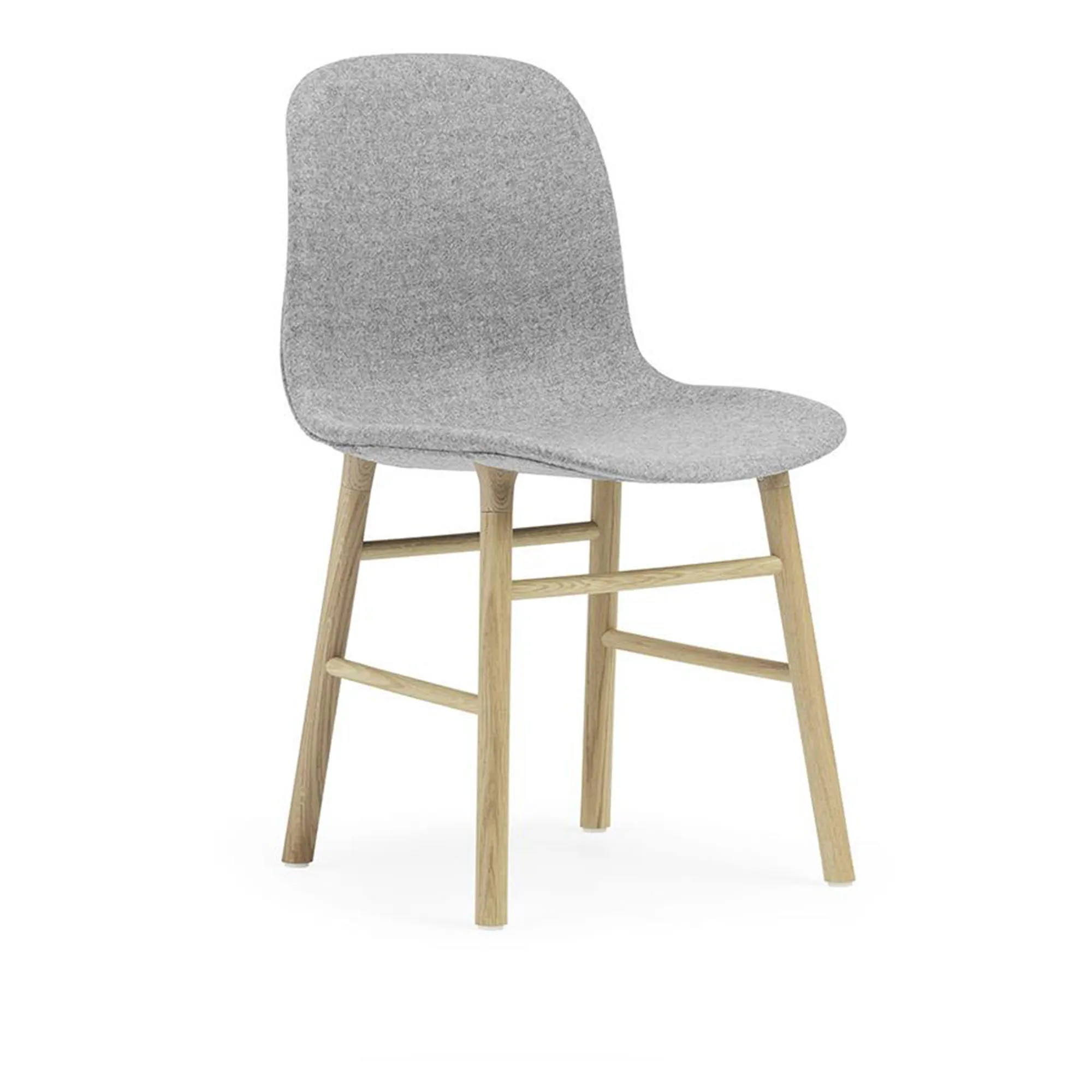 Form Chair Full Upholstery Oak - 11