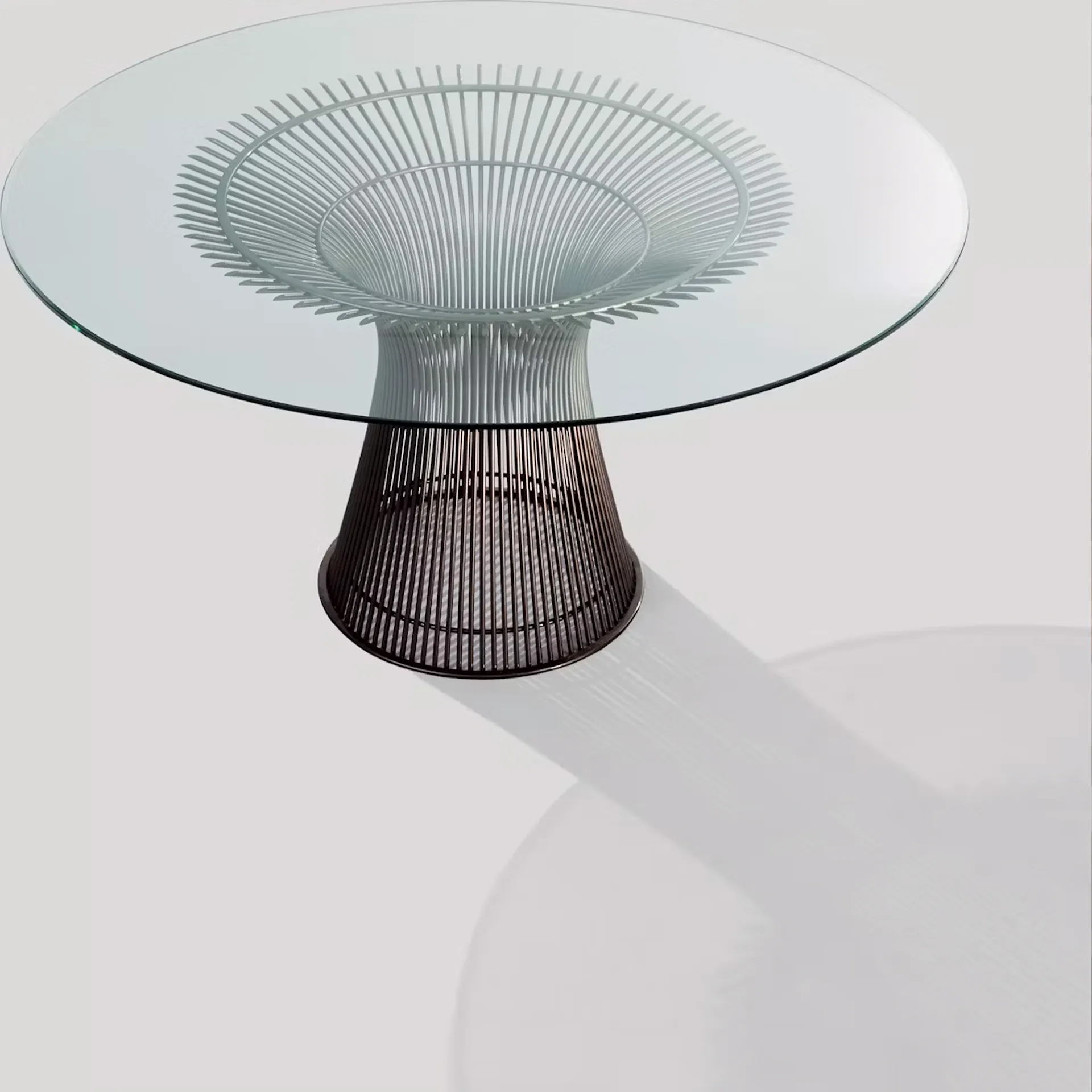 Platner ruokapöytä kiillotettua nikkeliä - Knoll - Warren Platner - NO GA