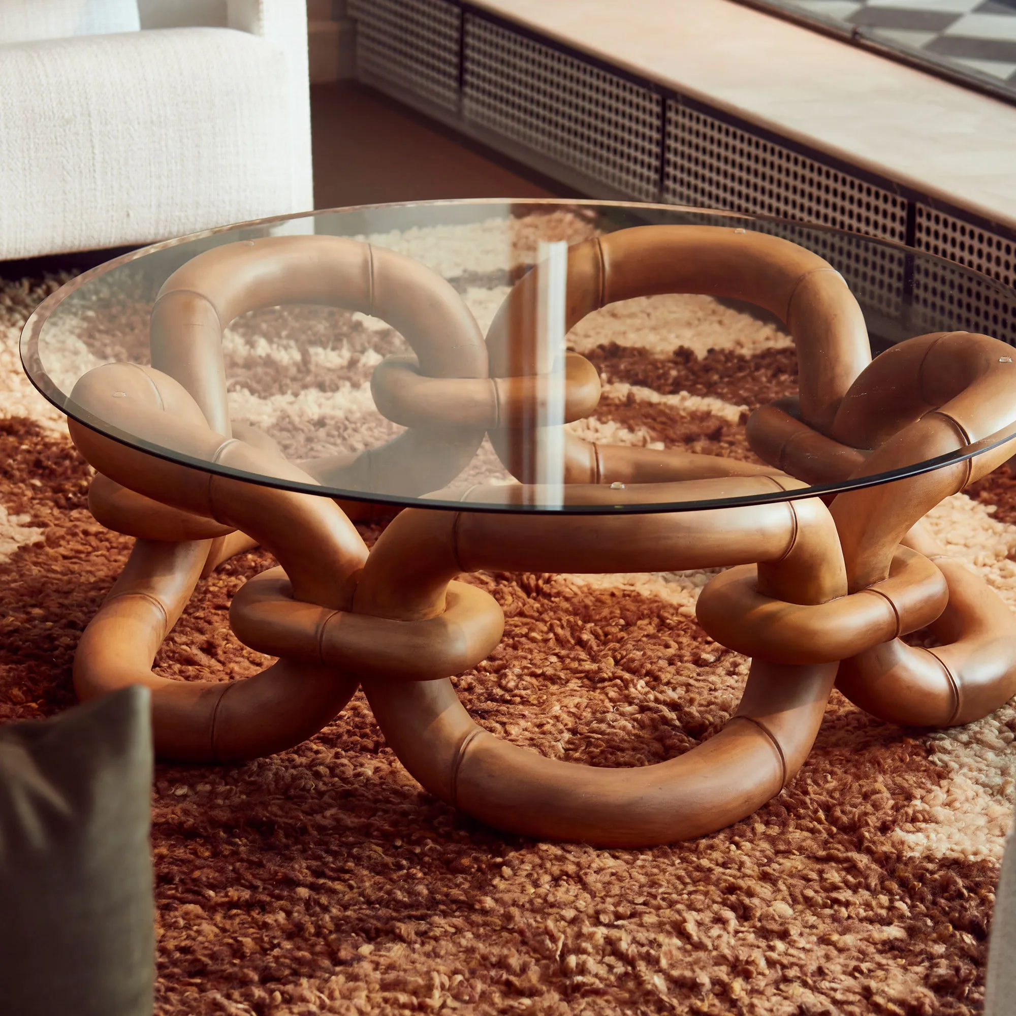 DD Bamboo Bracelet Sofa Table - 7