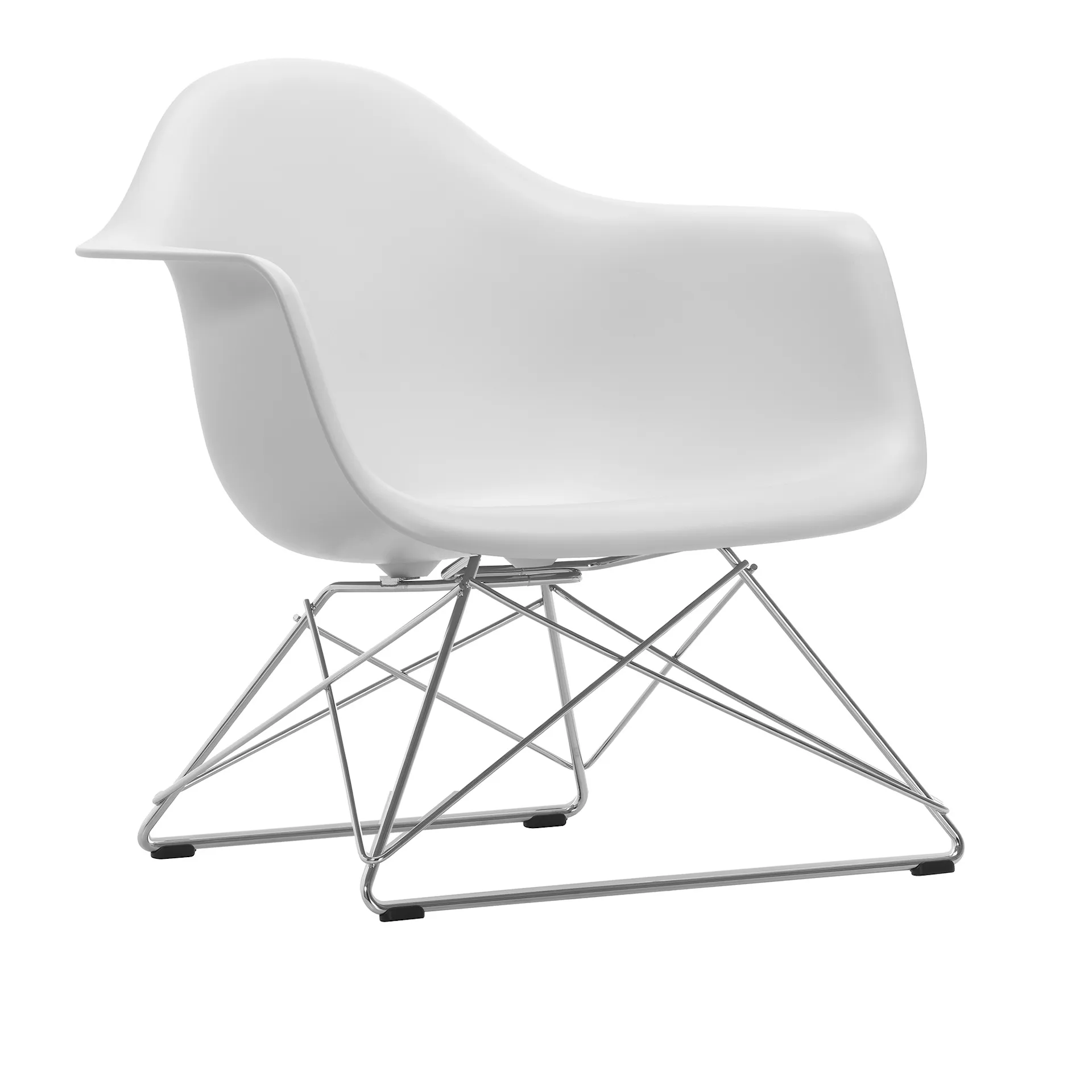 Eames RE Plastic Armchair LAR Chrome - Vitra - Charles & Ray Eames - NO GA