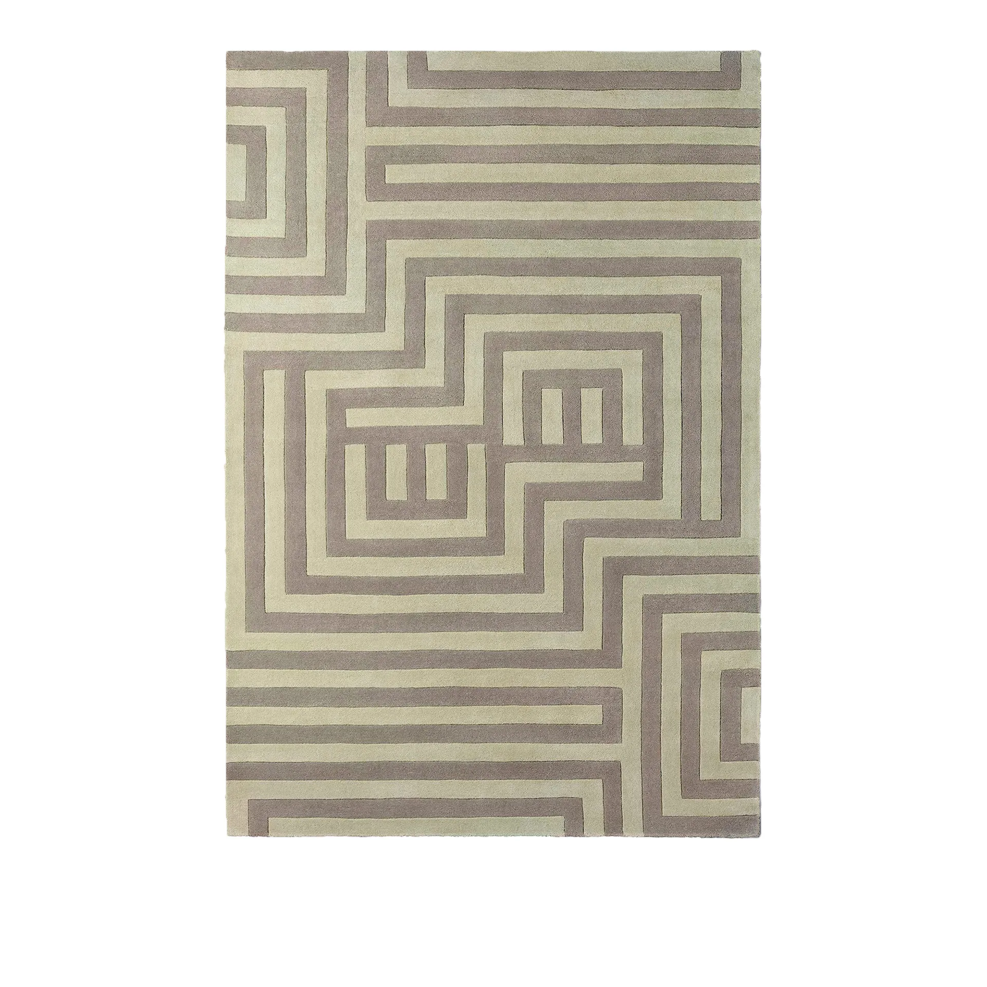 DD Wool Labyrinth Rug Beige - Dusty Deco - NO GA