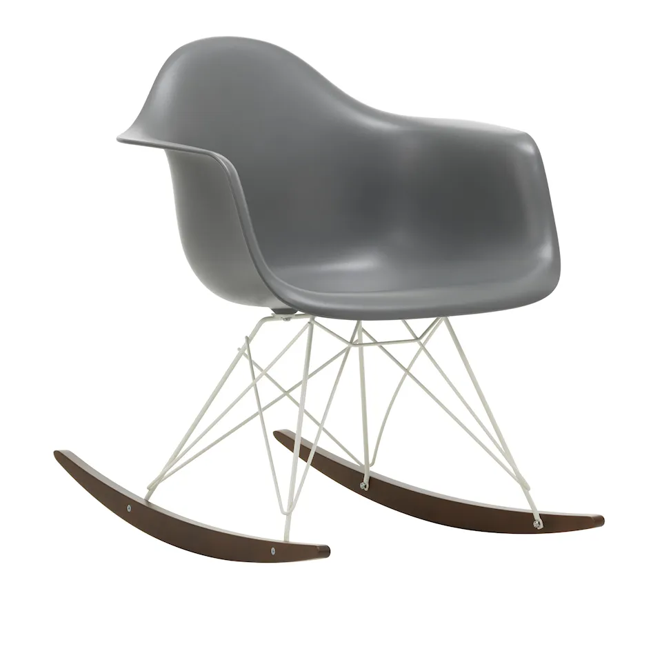 Eames RE Plastic Armchair RAR White/Dark Maple