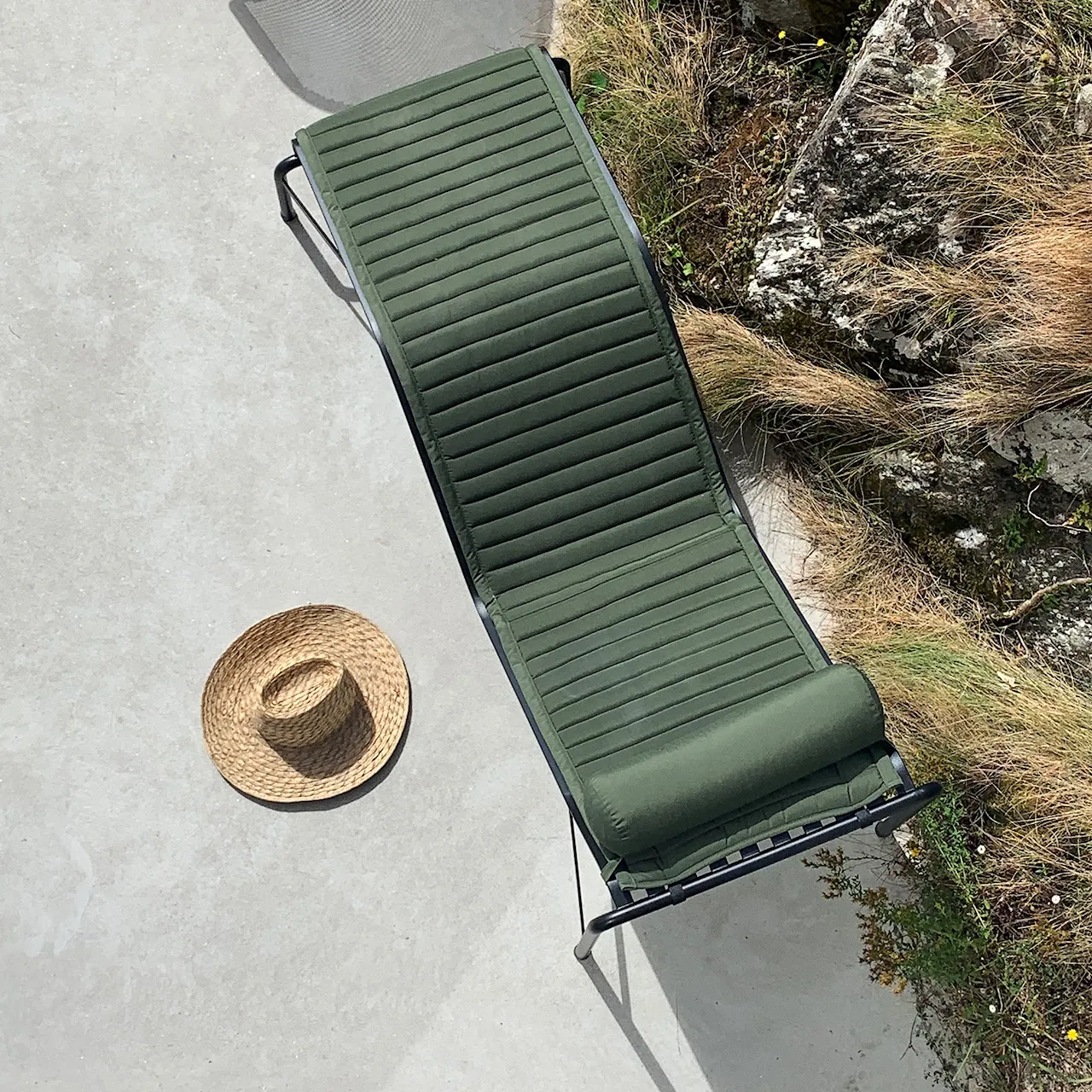 Palissade Chaise Lounge Quiltet Pude - Olive