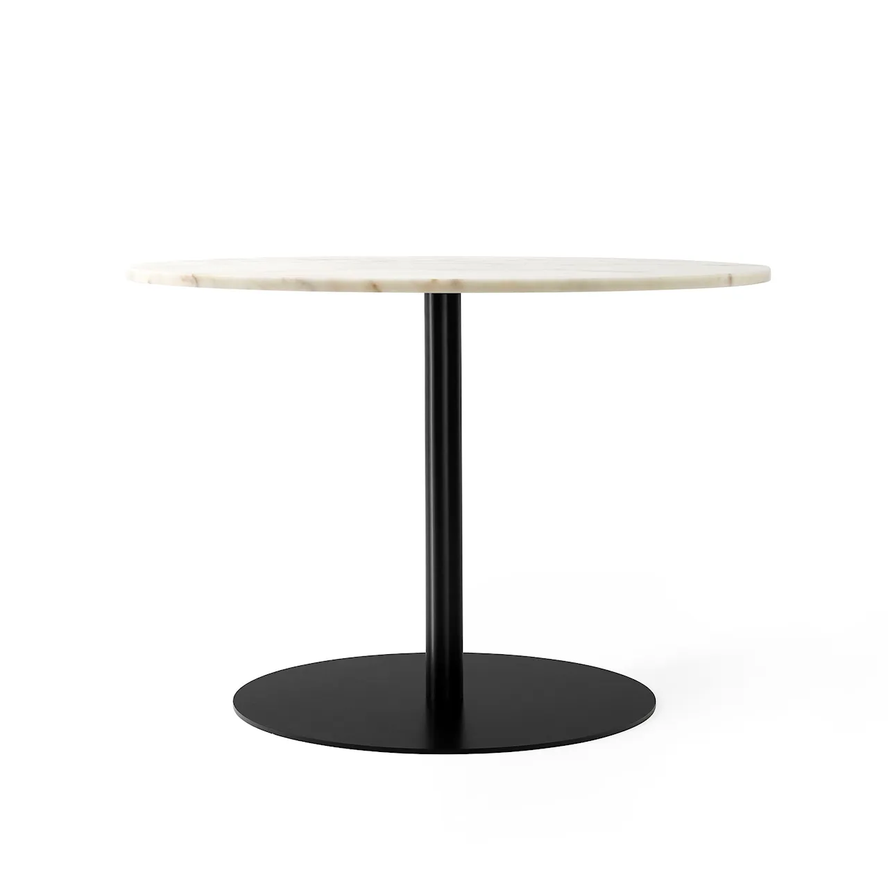 Harbour Column Dining Table Ø80 Charcoal Linoleum With Black Base