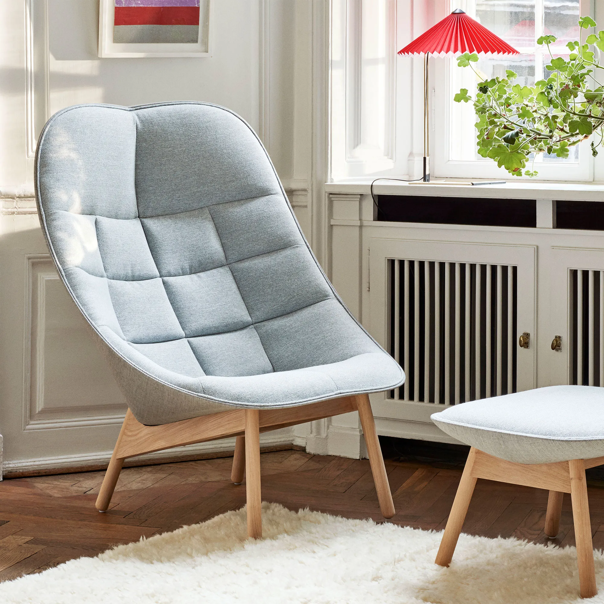 Uchiwa Quilted Lounge Chair