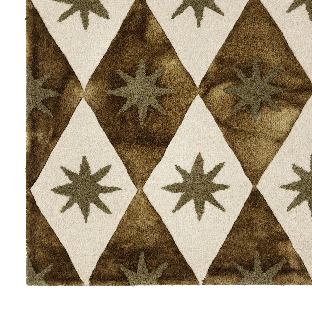 Cosmico wool rug green