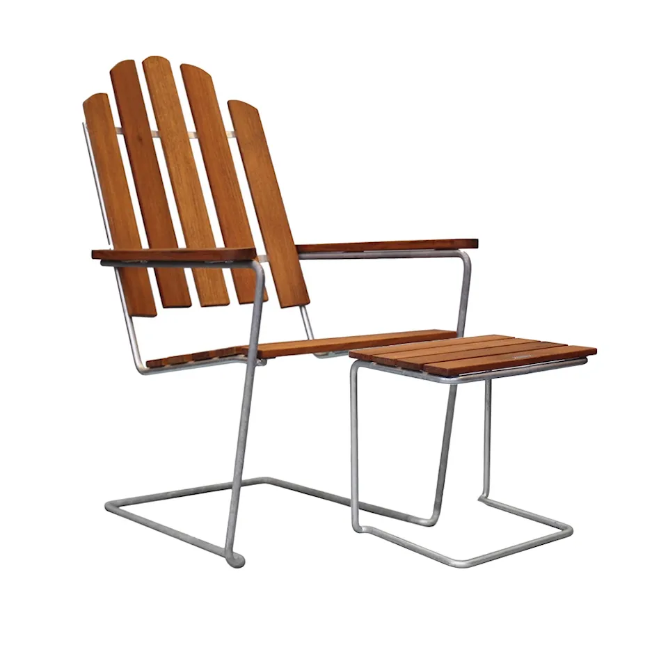 Klassinen sarja - A3 Lounger & A3 jakkara teak