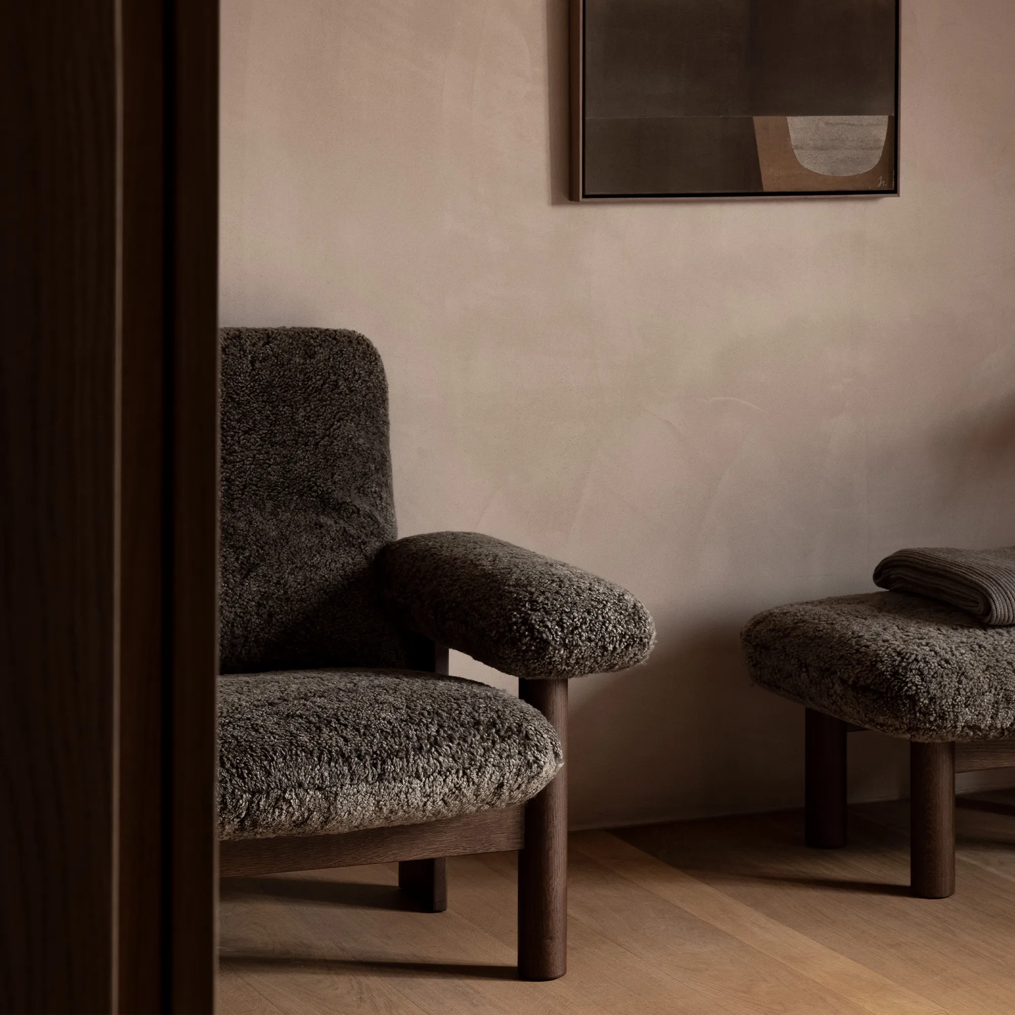 Brasilia Lounge Chair Natural Oak
