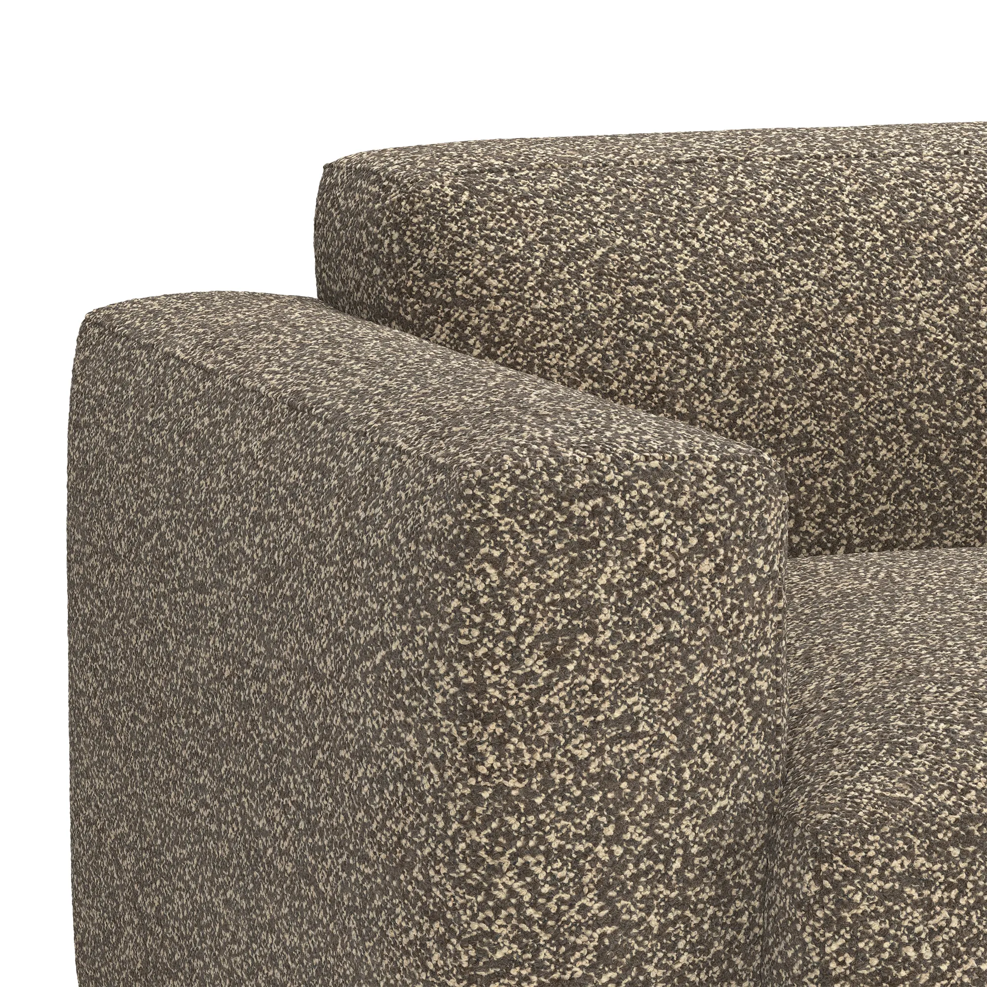 Brick 2-Seater Chaise Lounge Open End Right - 3