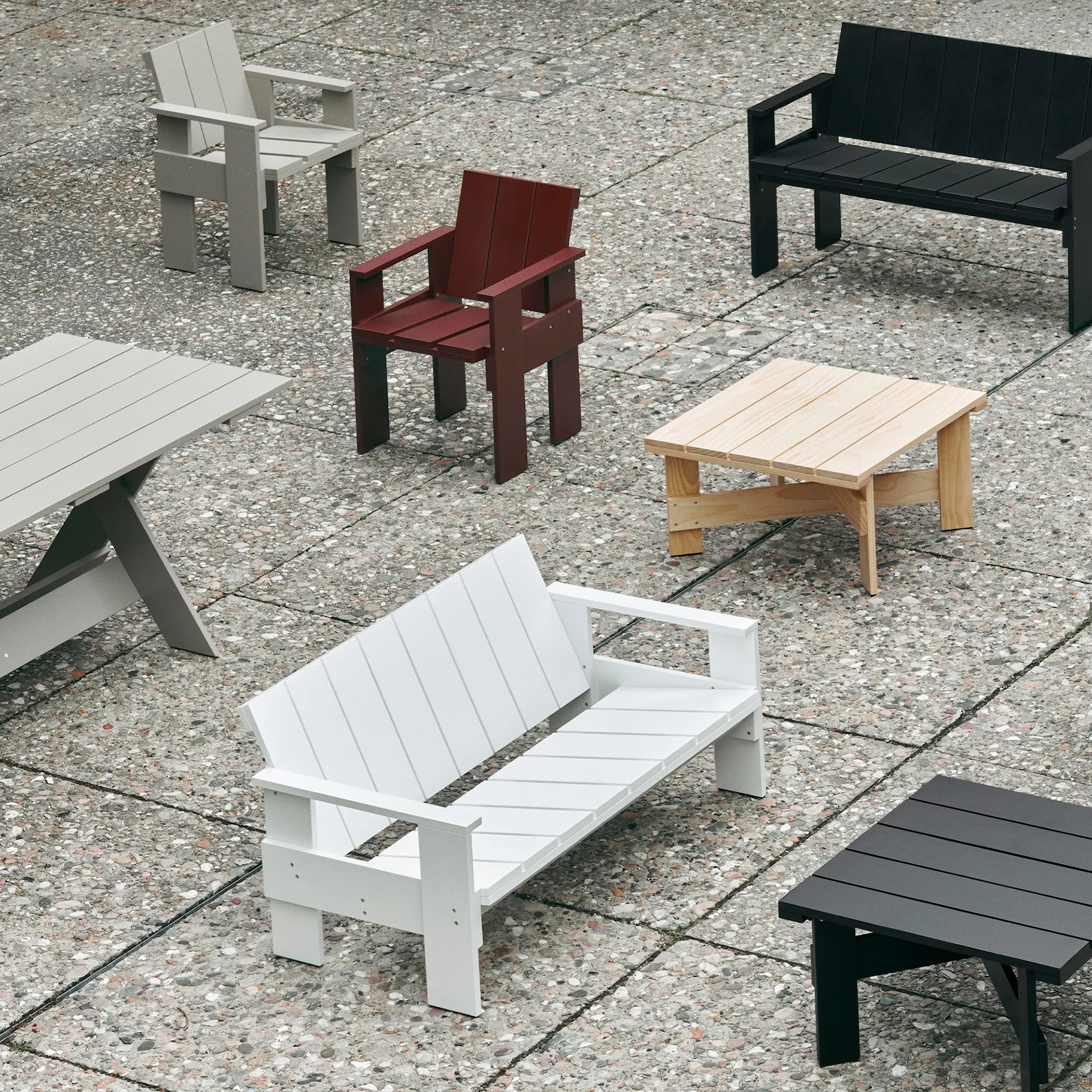 Crate Outdoor Lounge Sofa - HAY - Gerrit Rietveld - NO GA