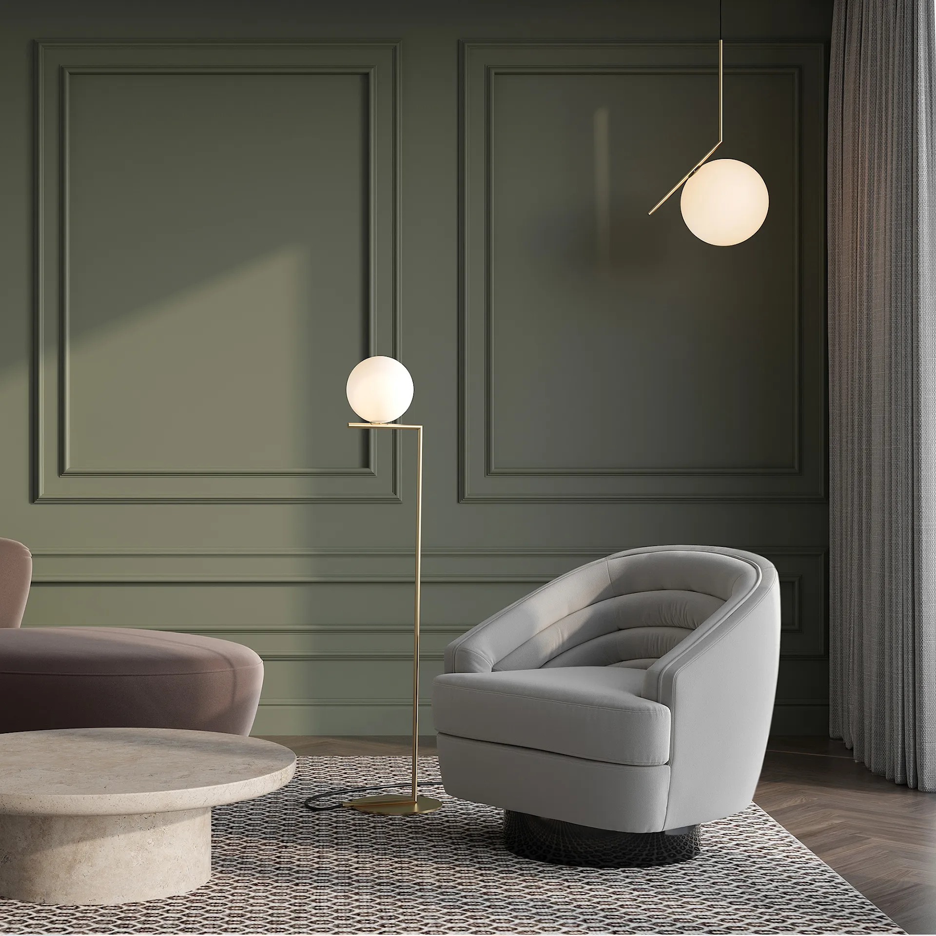 IC F1 vloerlamp - Flos - Michael Anastassiades - NO GA