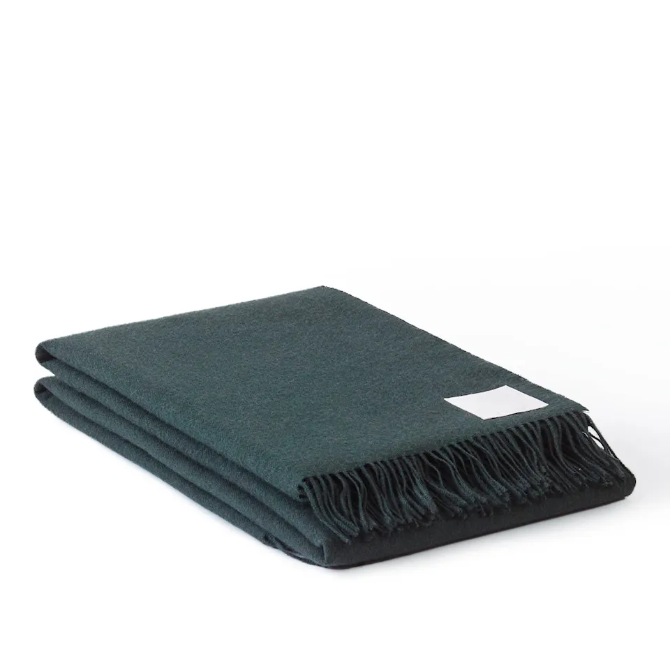 Baby Alpaca Throw Pine Green