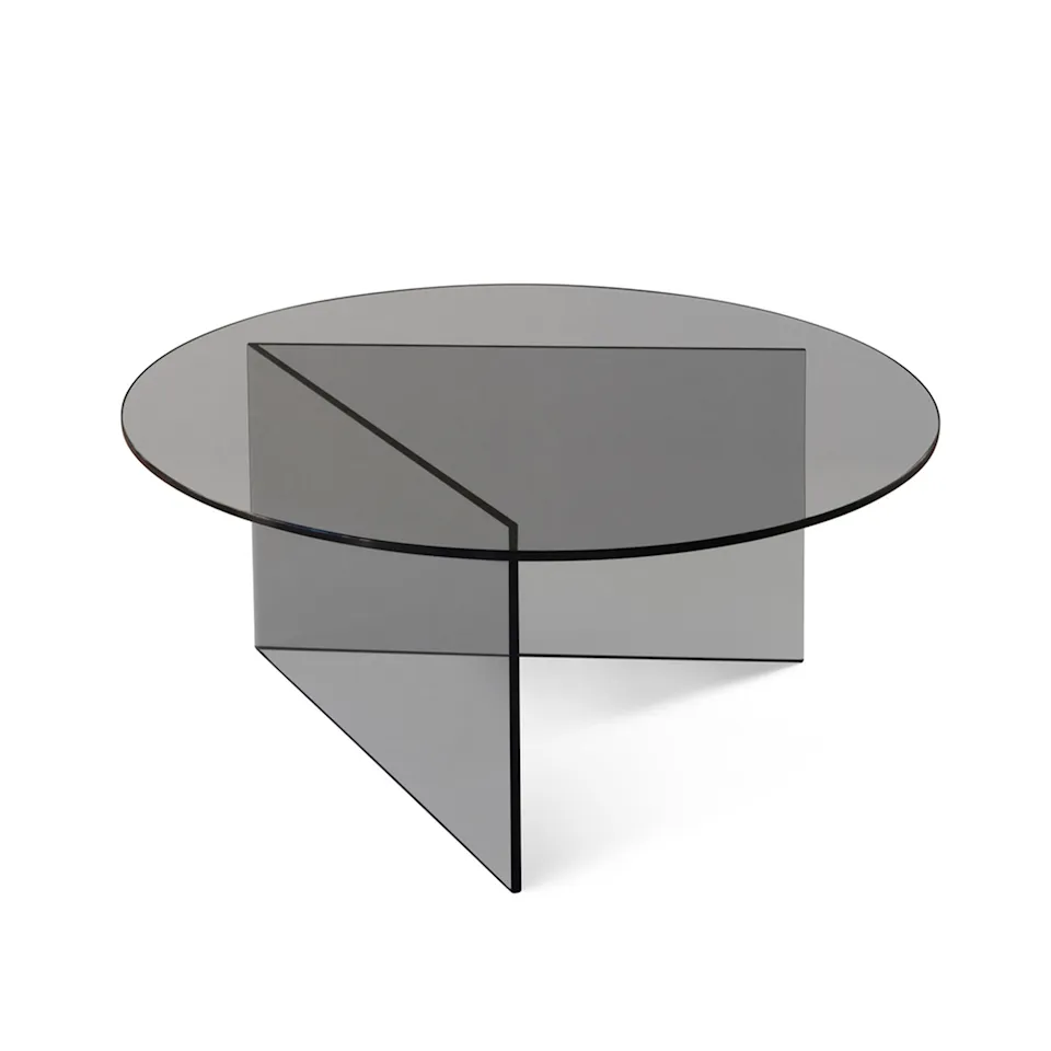 Pond Lounge Table Large - Grey Glass