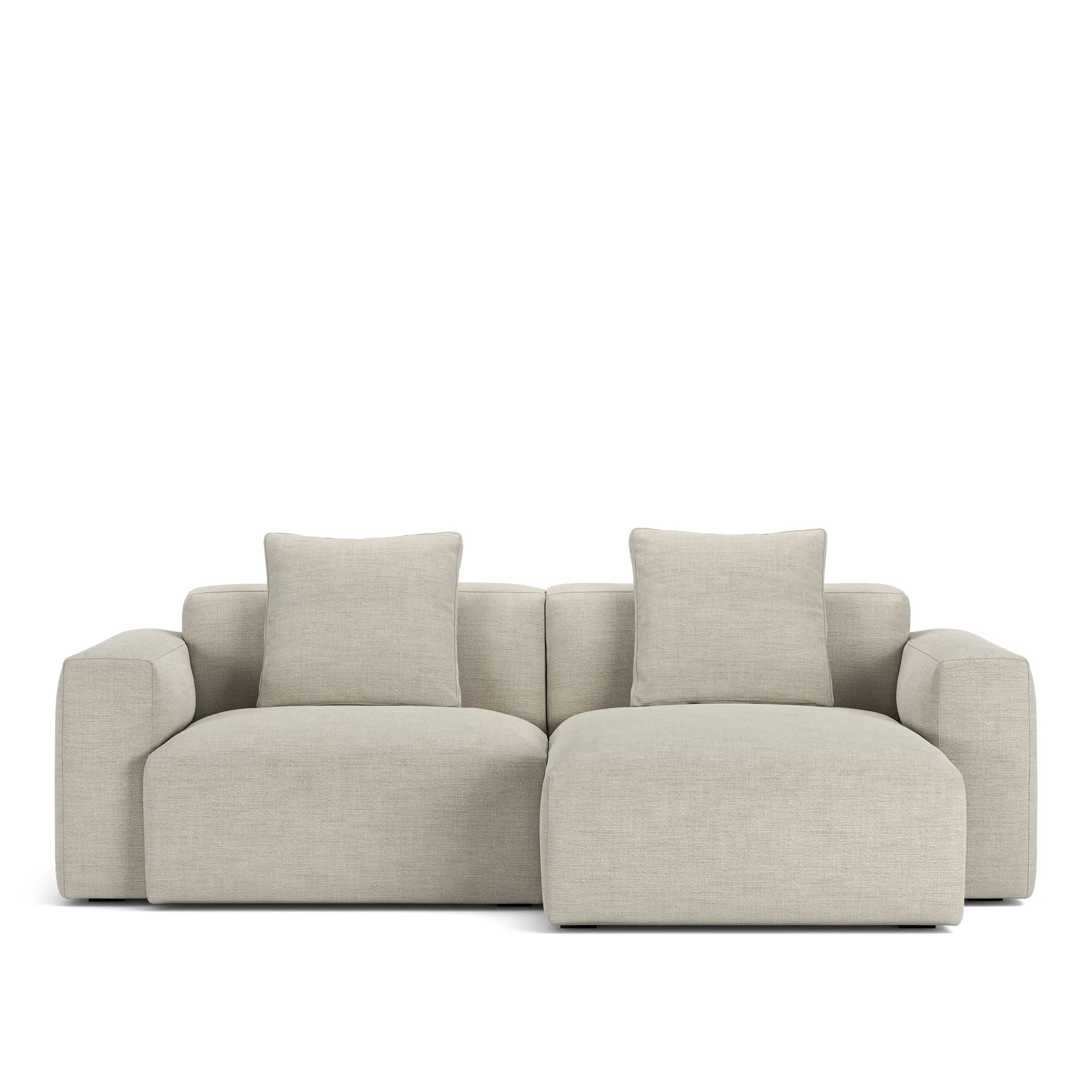 Brick 2-Seater Chaise Lounge Right - 10