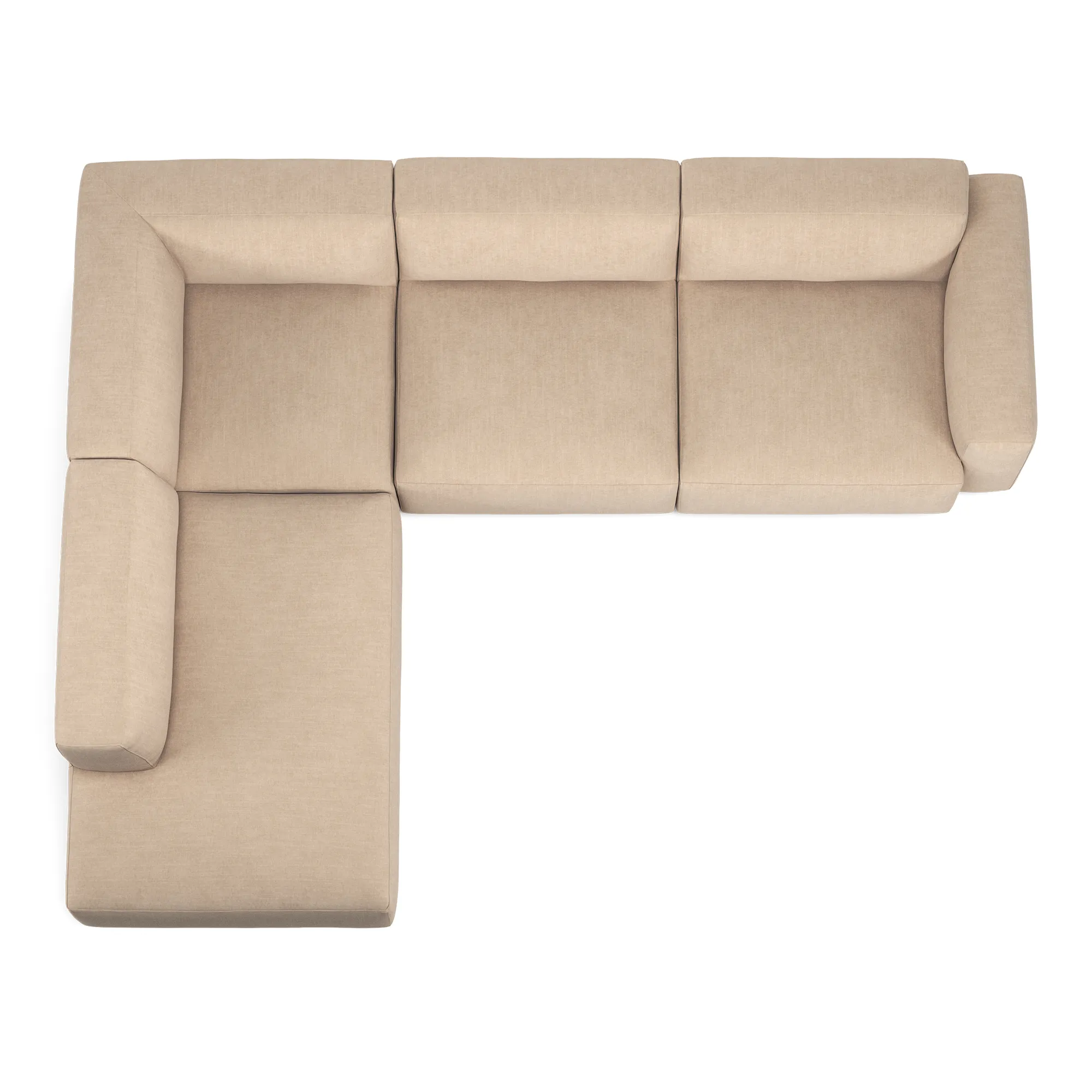 Brick 4-Seater Corner Open End Left - 8