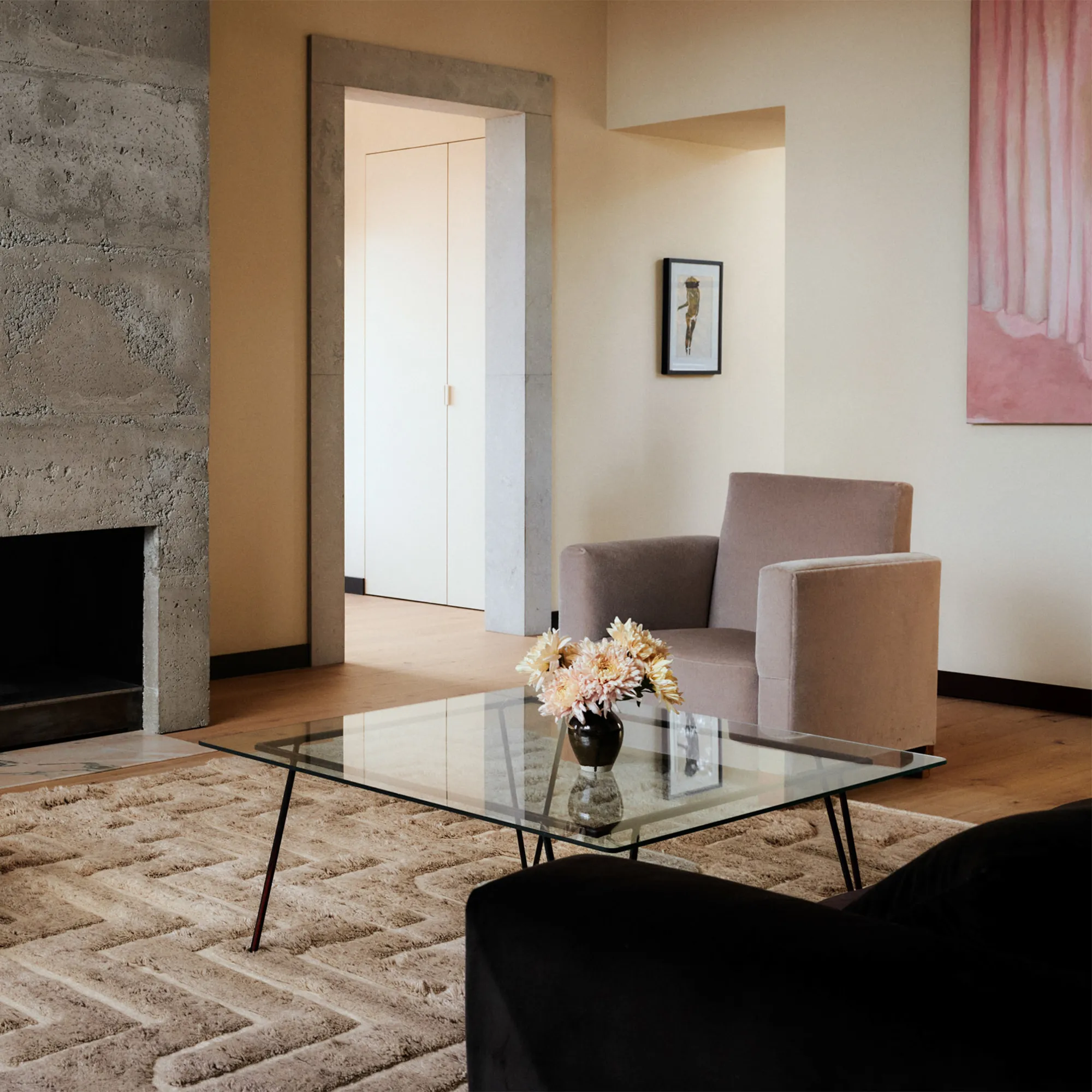 Boho 02 Taupe Mix wool rug - 4