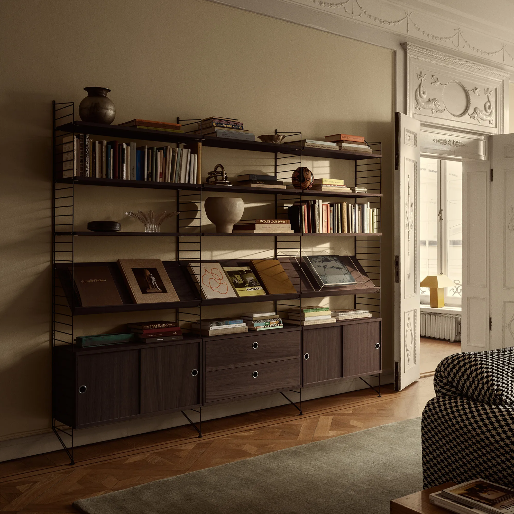 Magazine Shelf Wood 58 cm - 8